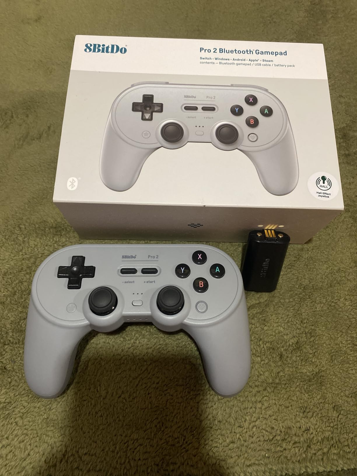 8BitDo Pro 2 Bluetooth Controller for Switch/Switch 2, Hall Effect Joysticks customer photo 2