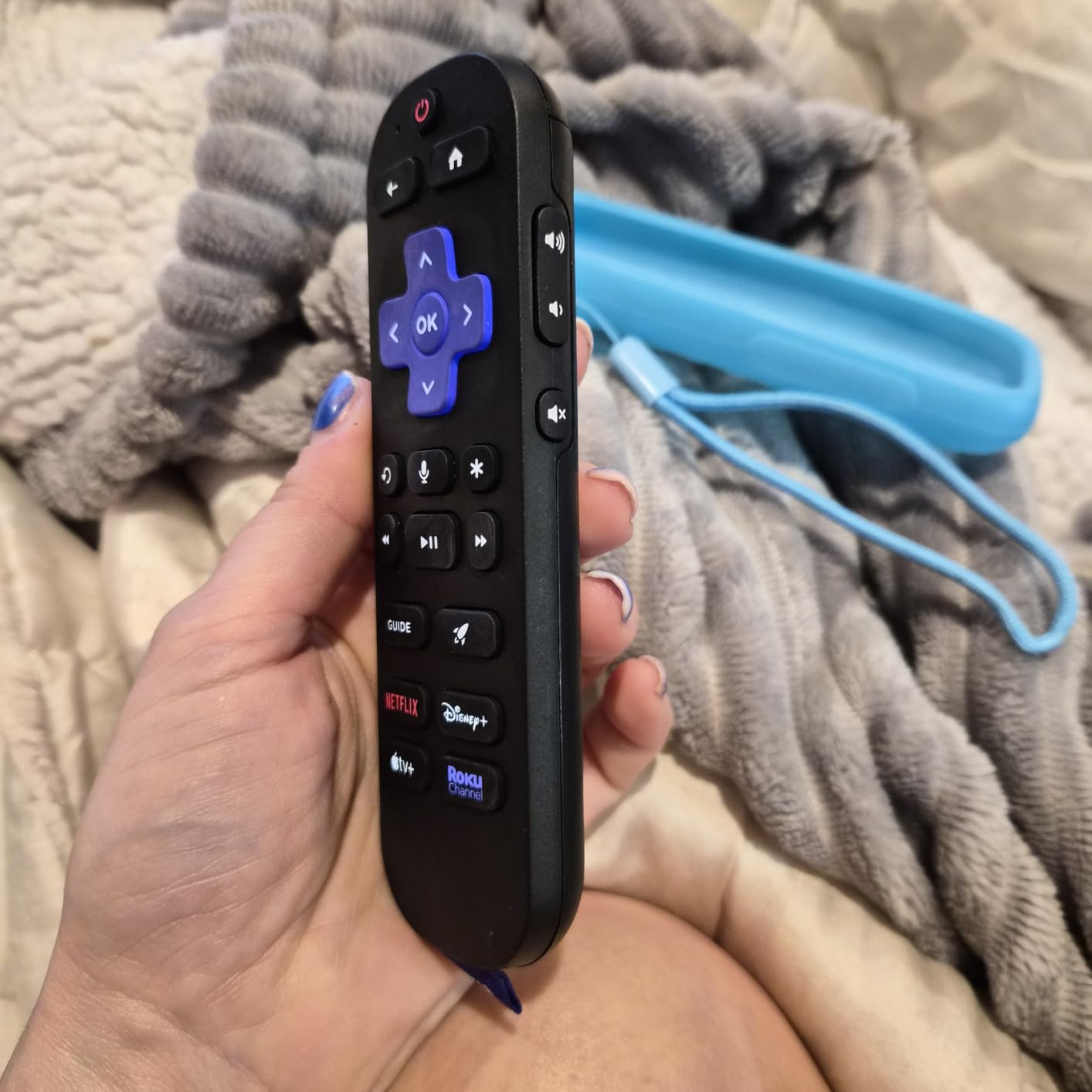 Roku Voice Remote Pro (2nd Ed.), TV Remote Control with Backlit Buttons | Hands-free Voice Controls, Rechargeable, & Lost Remote Finder - Replacement Compatible with All Roku TV, Players & Audio customer photo 2