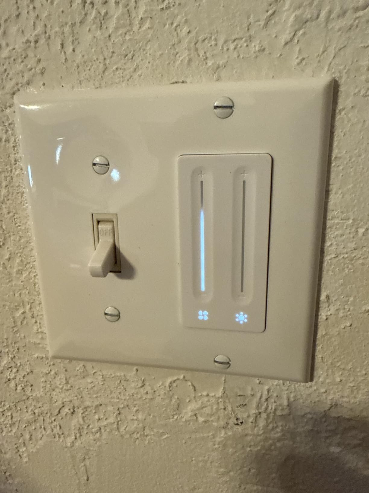 Kasa Smart Ceiling Fan Control & Dimmer Switch | Adjustable 4-Speed Fan & Brightness Control | Works w/Apple HomeKit, Alexa & Google Home | 2.4G Wi-Fi Only, Single Pole, Neutral Wire Required | KS240 customer photo 2