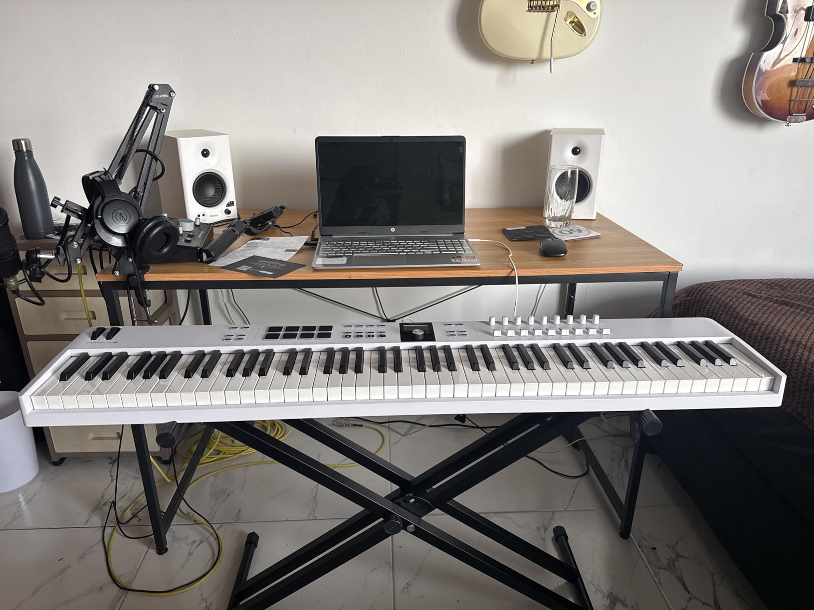 Arturia KeyLab Essential mk3 USB MIDI Keyboard Controller, 88 Key - White | Scale Chord and Arpeggiator modes, deep DAW integration, 2000 Analog Lab V presets, RGB-backlit velocity and pressure pads customer photo 2