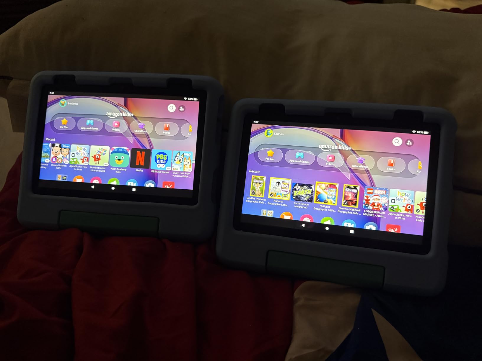 Amazon Fire HD 8 Kids tablet (newest model), ages 3-7. With bright 8