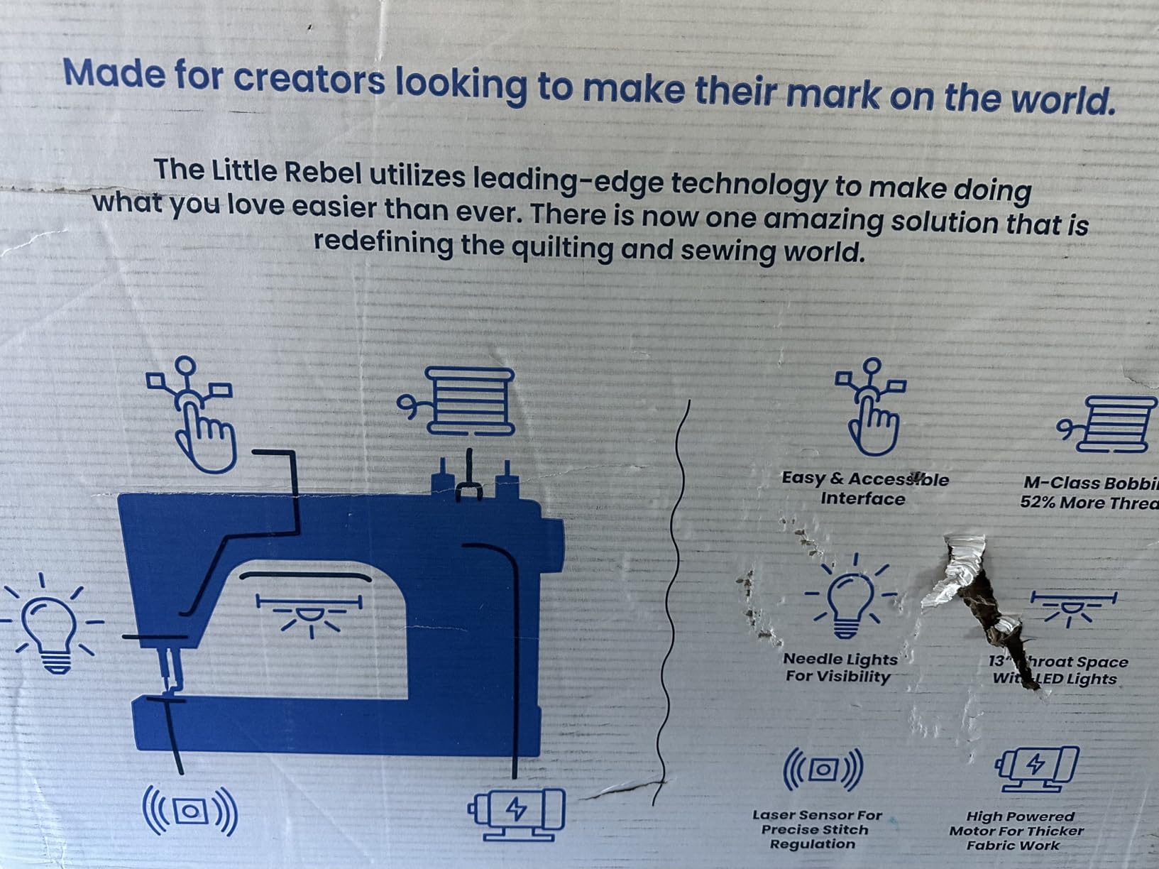 Little Rebel Sewing and Quilting Machine with Built-in Stitch Regulation (Little Rebel) customer photo 1