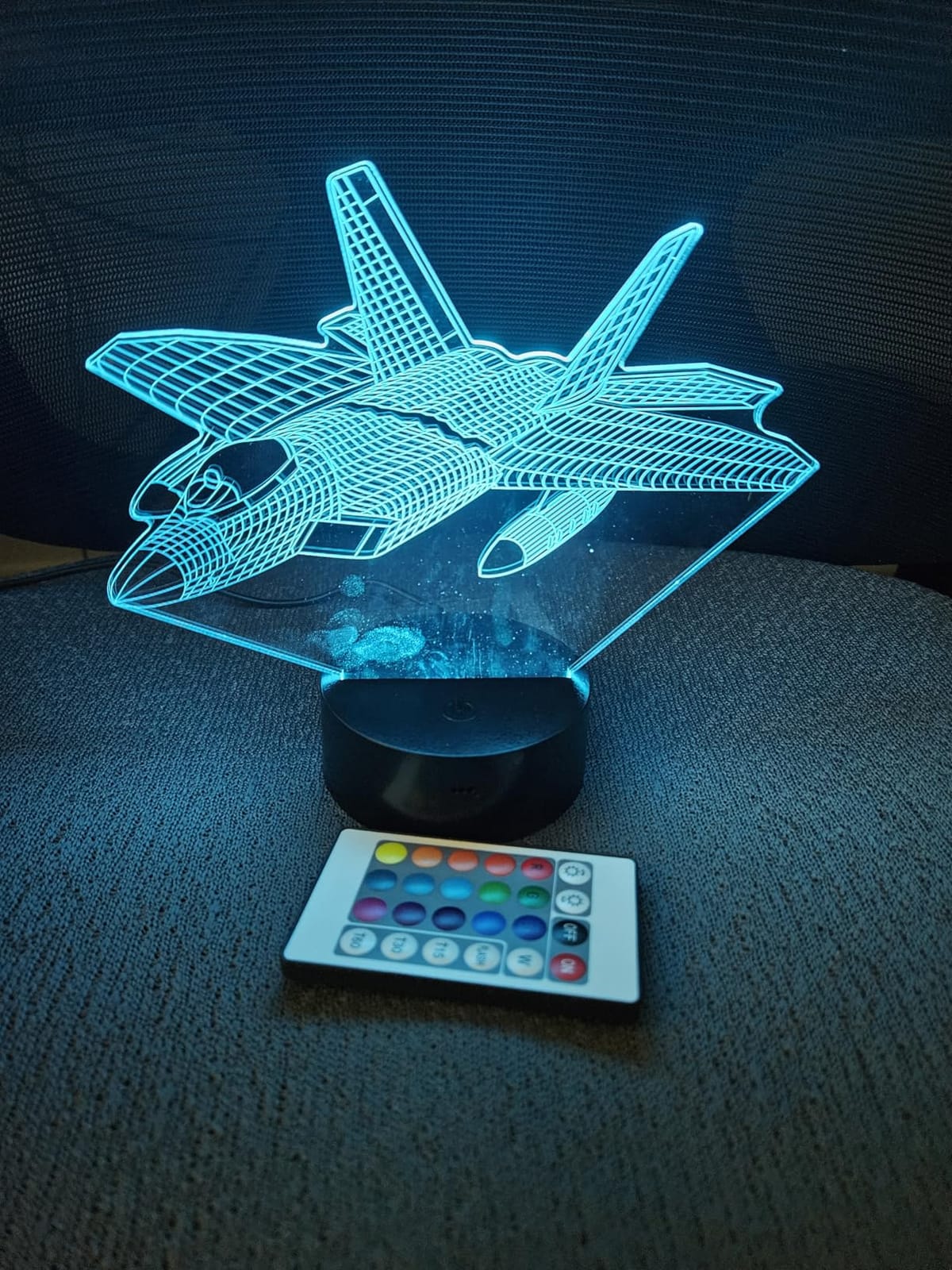 OkiyiD F1 Gifts for Boys Men, Formula 1 Racing Car 3D Illusion Lamp Roadster Night Light customer photo 1
