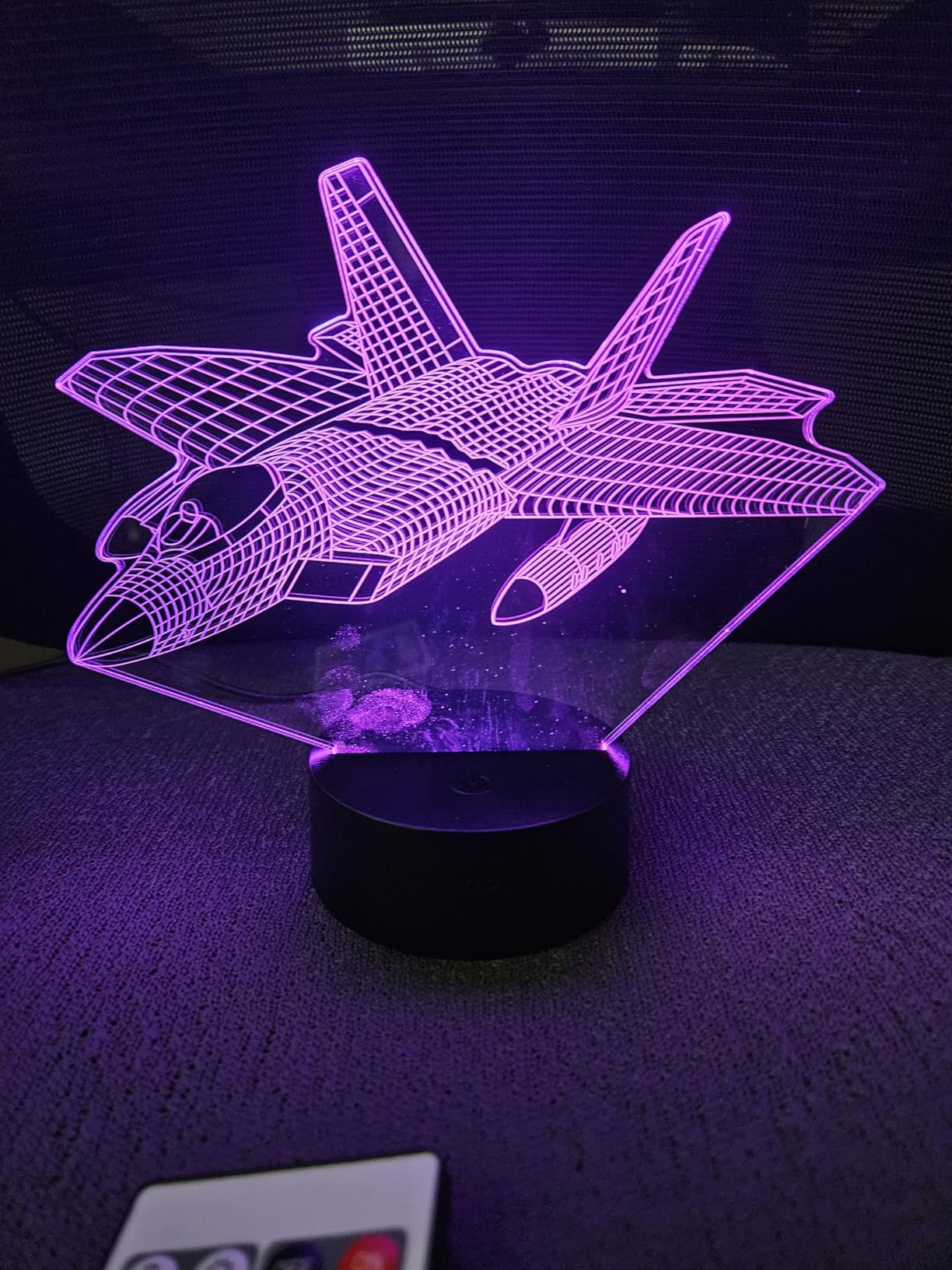 OkiyiD F1 Gifts for Boys Men, Formula 1 Racing Car 3D Illusion Lamp Roadster Night Light customer photo 2