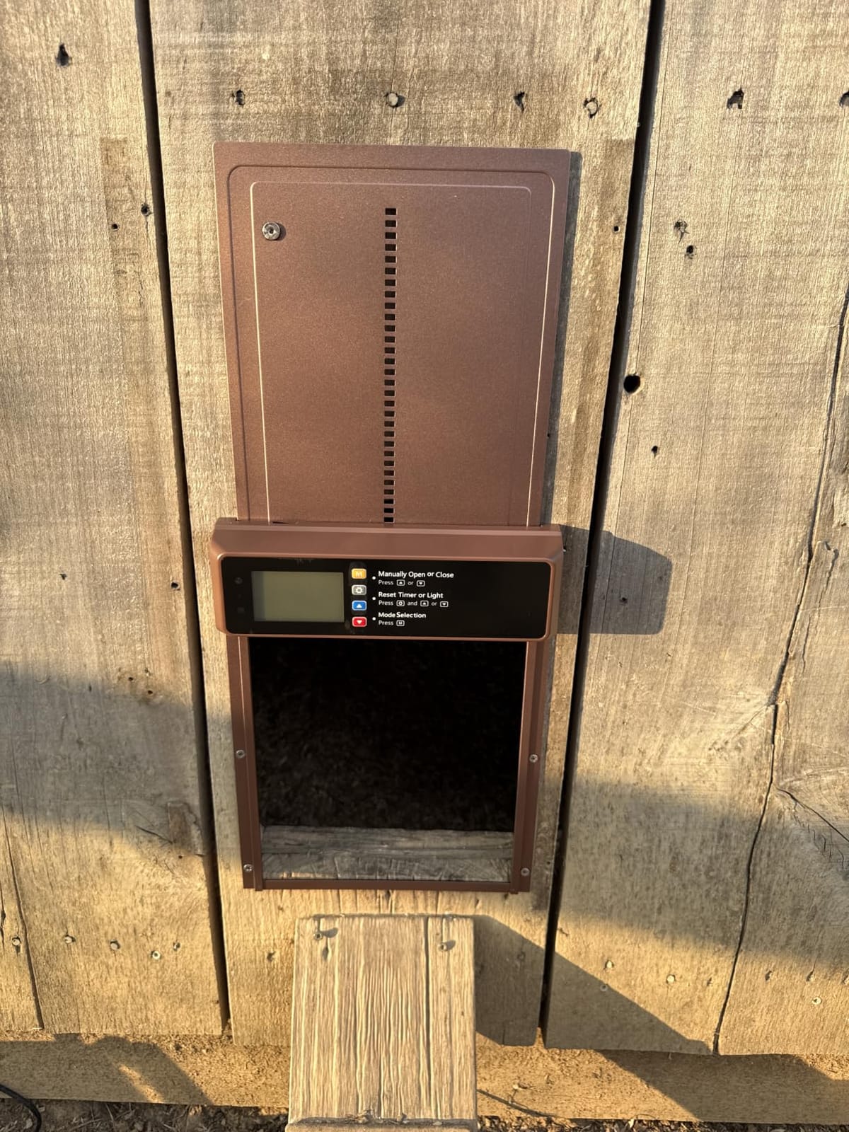Automatic Chicken Coop Door Solar Powered with Timer & Light Sensor | Automatic Chicken Door with LCD Display, Solar Chicken Coop Door with Remote Control, Anti-Pinch Function & Made of Al-Alloy customer photo 2