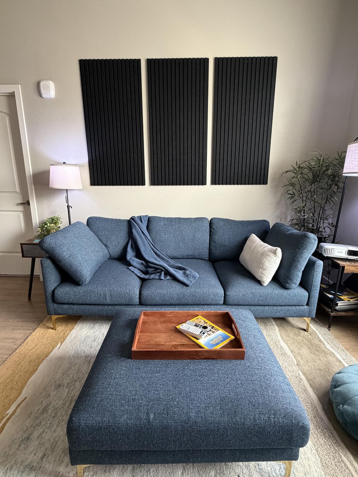 TONOR Dual-Layer Thickened Acoustic Wall Panels-4 Pack 47.2