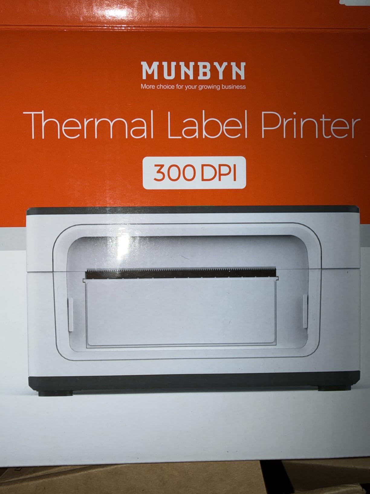 MUNBYN Bluetooth Thermal Label Printer 941BP, 300DPI Wireless 4x6 Shipping | USB & Bluetooth, iOS & Android Support, Windows & Mac Compatible, Small Business, Home Office, Ecommerce Sellers (White) customer photo 1