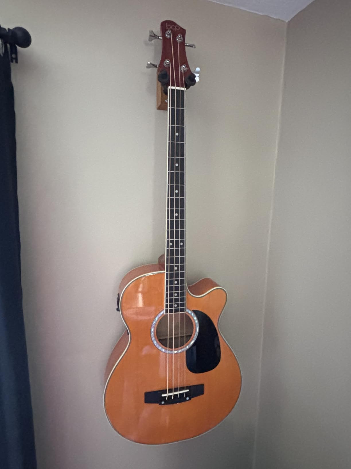Best Choice Products Acoustic Electric Bass Guitar, Full Size 4 String, Fretted Bass Guitar w/Padded Gig Bag - Vintage Sunburst customer photo 2