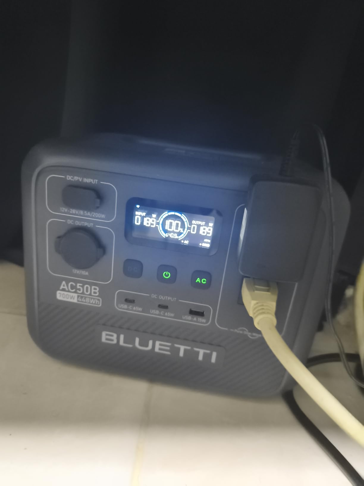 BLUETTI AC50B Portable Power Station 448Wh 700W LFP Battery Solar Generator | Power Lifting 1000W, 45 Min 0-80% Fast Charging, Emergency Backup Power for Blackout, Camping, Outage and Road Trip customer photo 2