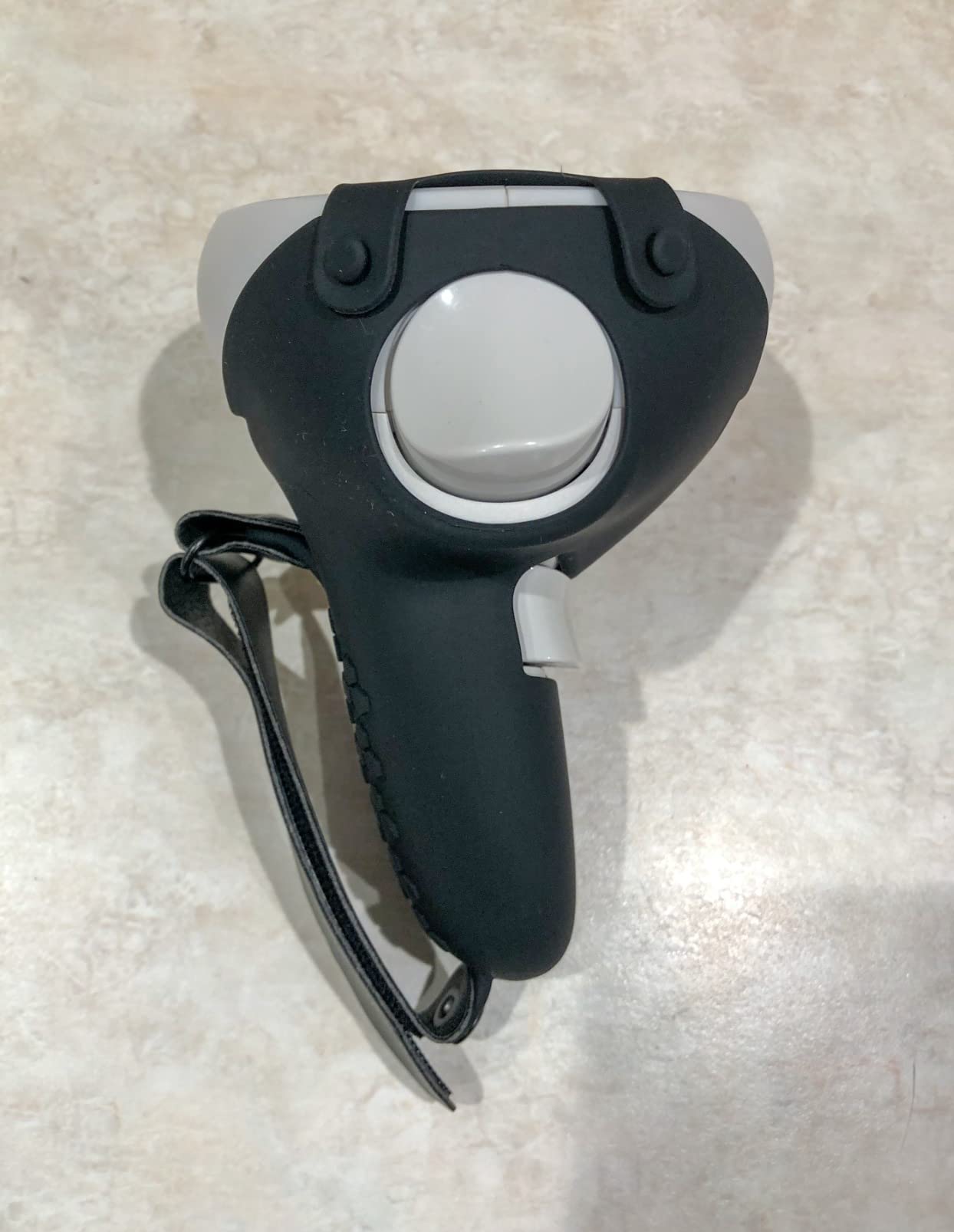 Controller Grips Compatible with Meta Quest 3S Oculus Quest 3 Controllers Straps Knuckle Hand Strap with Battery Opening Covers with Thumbsticks Covers Black, Batteries Not Included customer photo 1