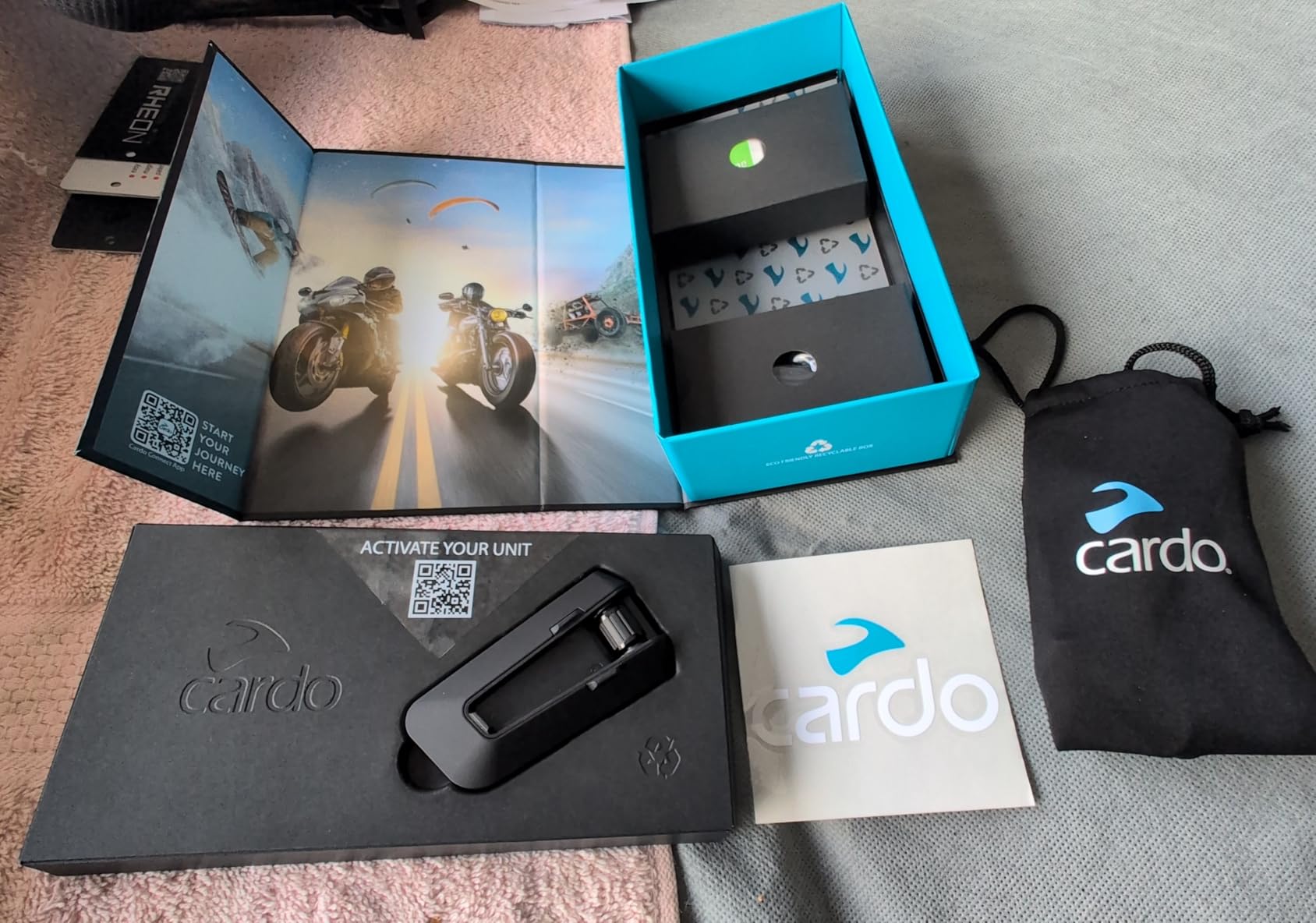 Cardo PACKTALK PRO Motorcycle Helmet Communication System Intercom, Crash Detection, Auto On/Off, Air Mount, 45mm Speakers, Single Pack customer photo 1