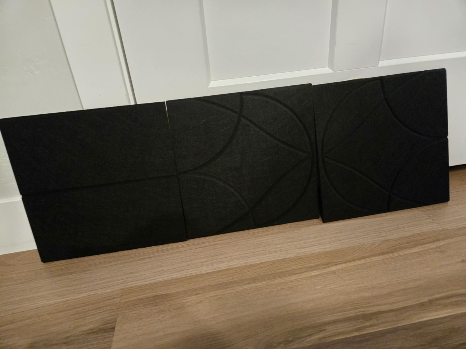 Kuchoow Acoustic Wall Panels Honeycomb Sound Absorbing Self Adhisive Tiles | 12 Pack Black Hexagon Acoustic Panels, Reduce Echo For Offices, Studios, Gaming Rooms And Living Spaces, 11.8