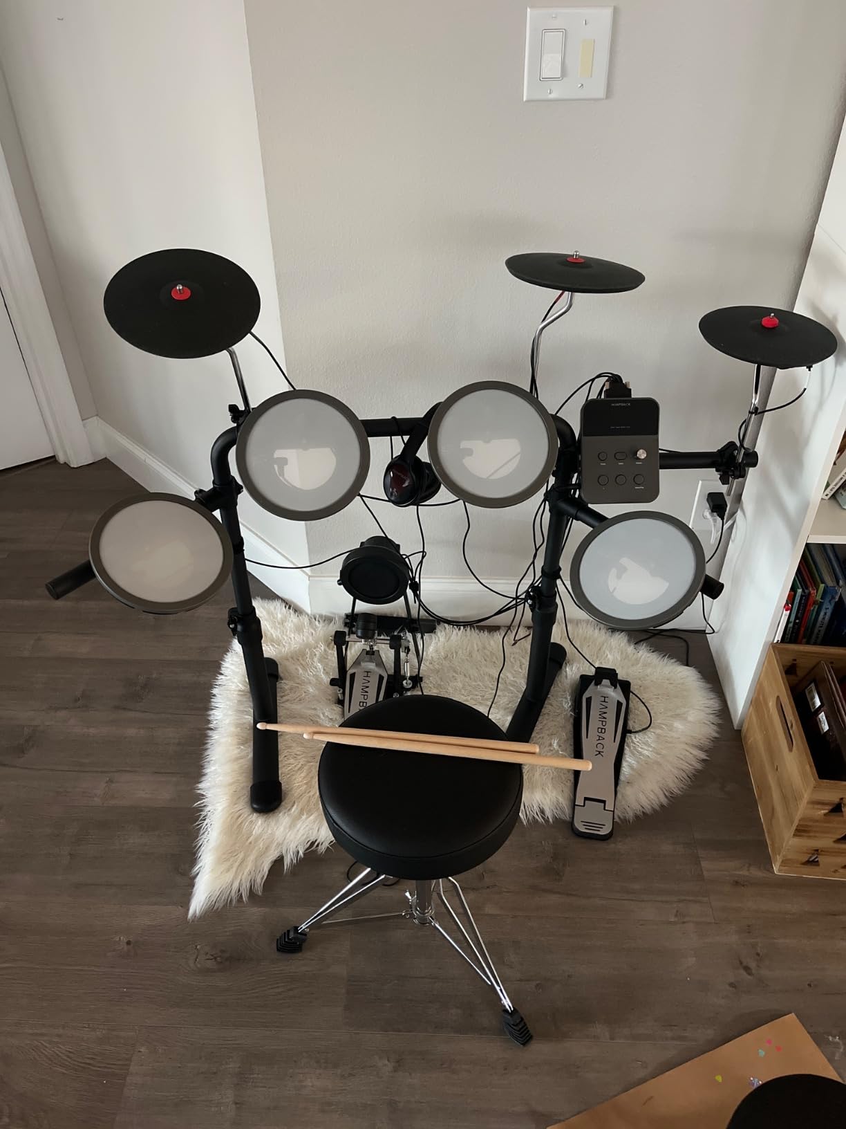 HAMPBACK MK-0 PRO Electric Drum Set with 7