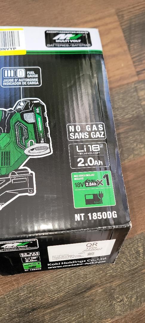 Metabo HPT Brad Nailer, 18 Gauge Cordless, 18V Kit, NT1850DG | 2.0Ah Lithium Ion Battery, Drives 5/8 to 2 Inch Nails, 700 Shots per Charge, Compact, MultiVolt Compatible customer photo 1