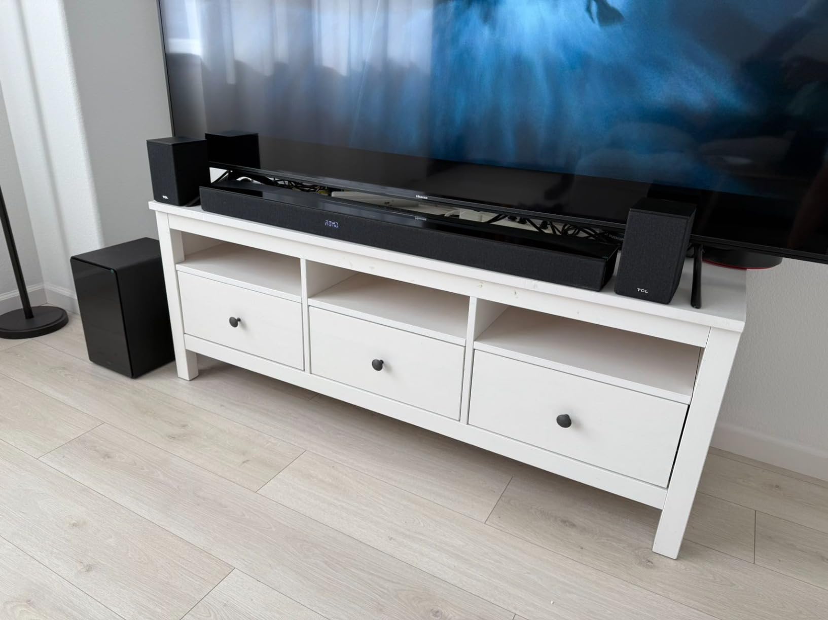 TCL Q85H 7.1.4 Surround Sound Bar with Wireless Subwoofer for Smart TV | Dolby Atmos DTS:X Sound System | 860W Power Bluetooth Home Theater Speaker | App Control & Remote Control | Latest Model customer photo 1