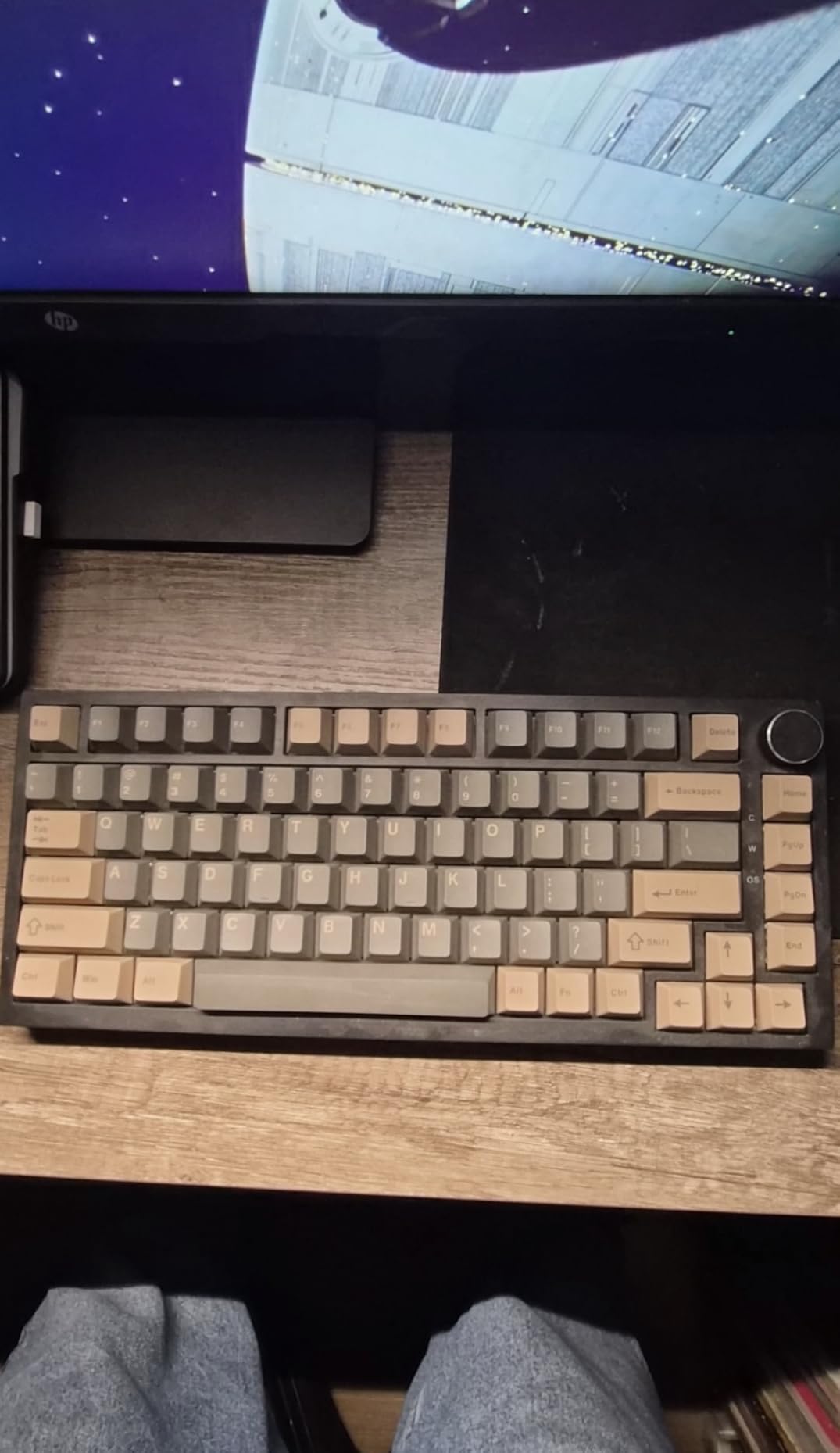 Womier Double Shot PBT Keycaps Set Custom Cherry Profile Key caps | Keycaps 138 Keys 60 65 75 100 Percent for 61/64/68/84/87/100/104/108 Retro Gaming Mechanical Keyboard, Brown Gray customer photo 1
