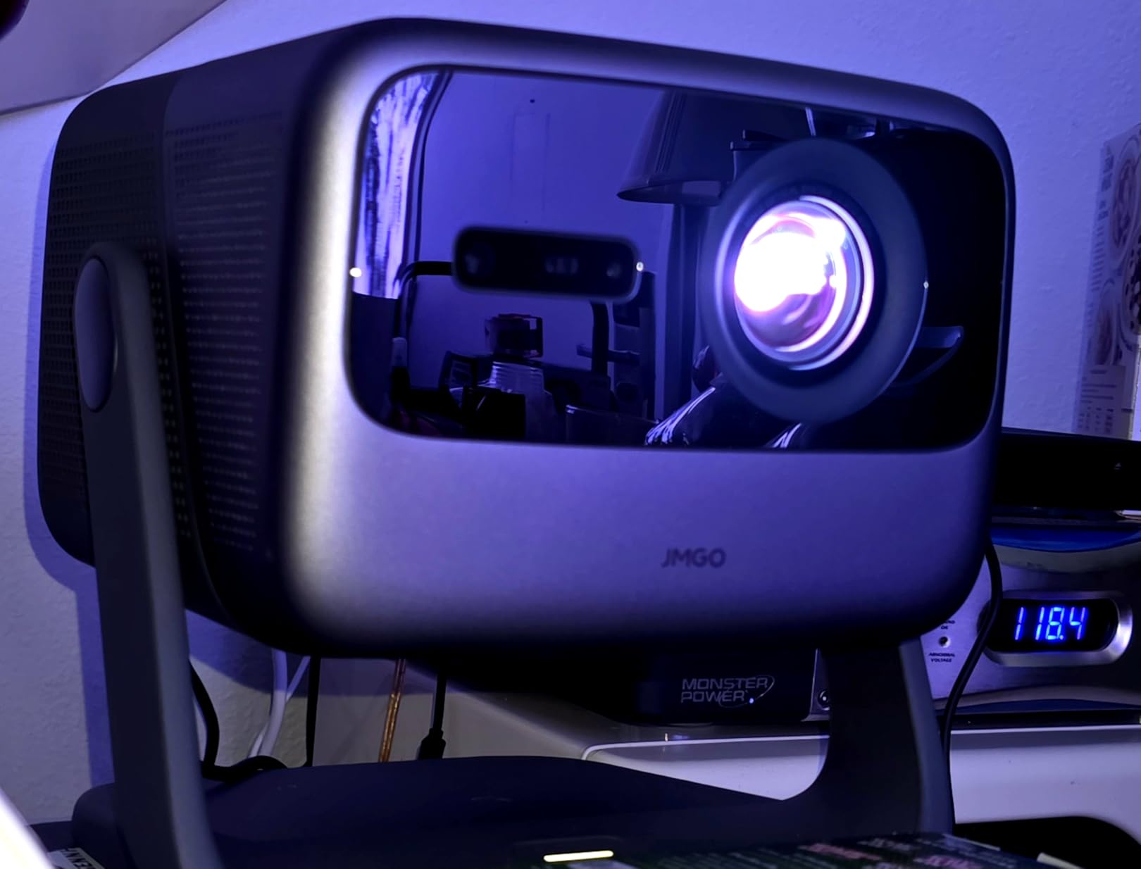 JMGO N1S Ultra 4K Triple Laser Projector, 2800 ISO Lumens, Google TV customer photo 2