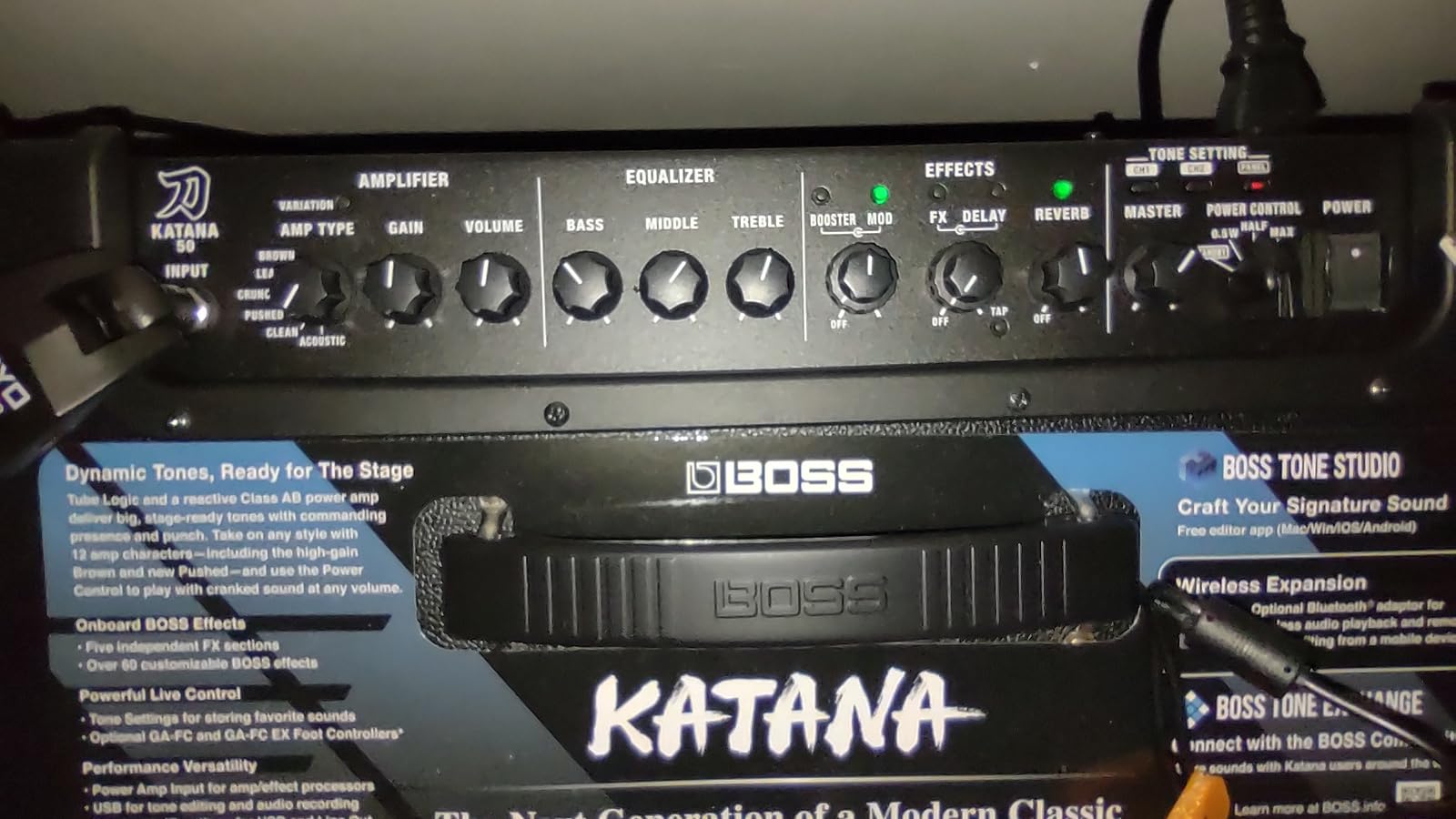 BOSS Katana-50 Gen 3 Guitar Amplifier - 50-Watt Combo Amp with 12-Inch Speaker customer photo 2