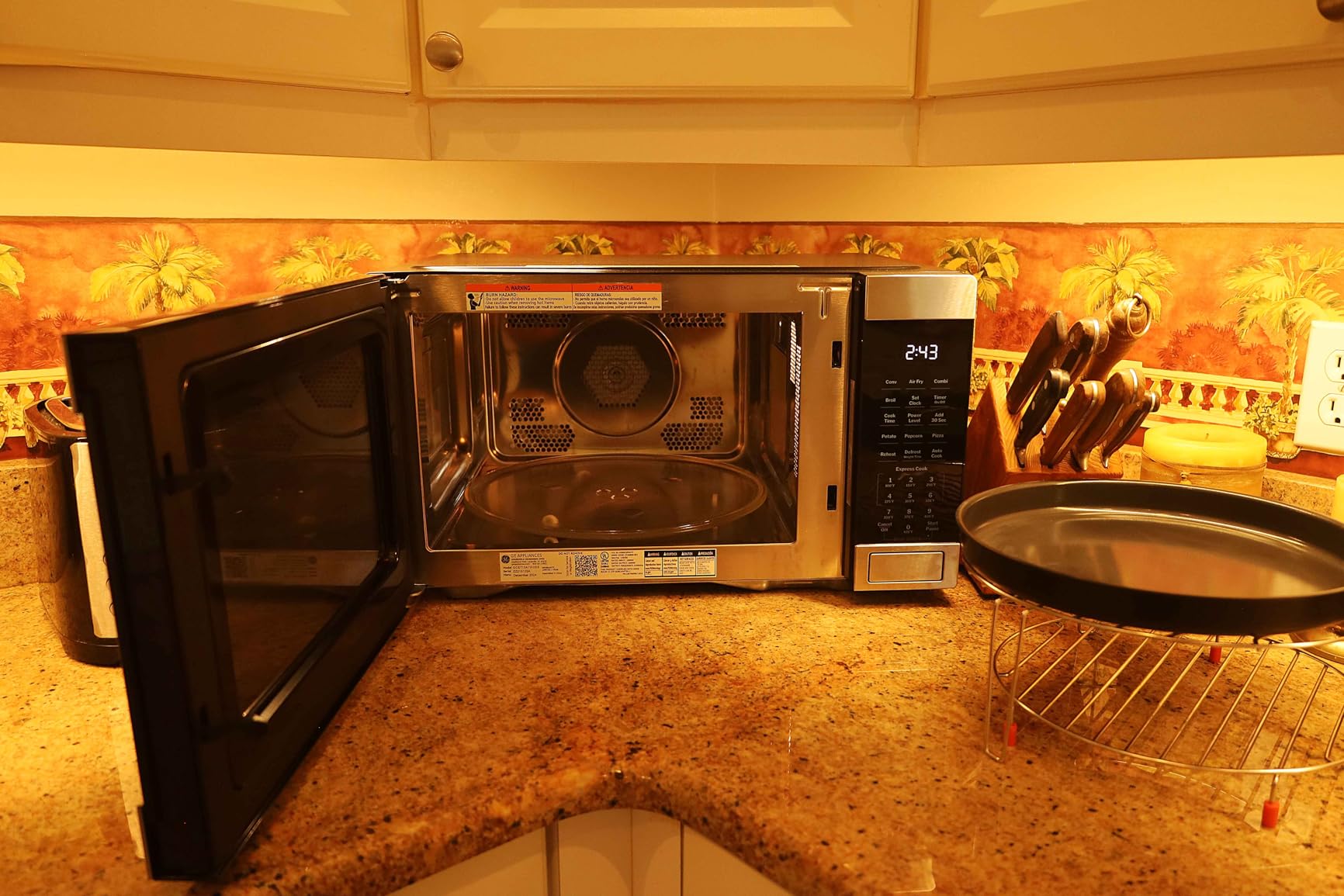 GE GCST10A1WSS Countertop Microwave Oven (Stainless Steel) | Stainless Steel, Combines Microwave, Air Fry, Convection, and Broil, Child Lock Technology, 4 Convenience Cook Settings customer photo 2