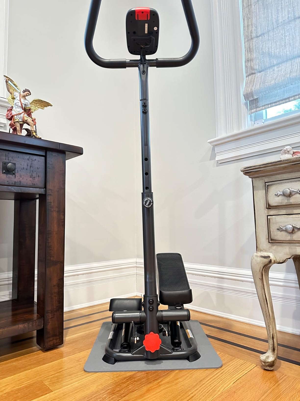 Sunny Health & Fitness Total Body 2-in-1 Smart Stepper Machine for Home with Handlebar and Resistance Bands customer photo 2