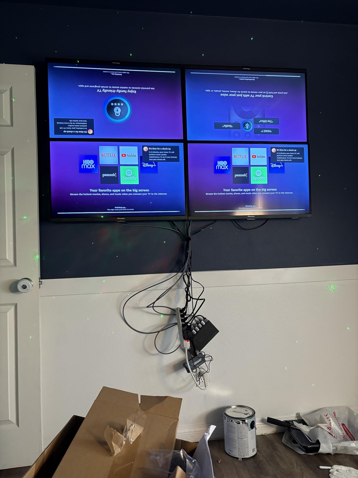 PORTTA HDMI Video Wall Controller 2x2 4K, Video Wall Processor with 11 Splicing Modes, RS232, 180° Rotate, Audio Extractor, 2x2,1x2,1x3,1x4,2x1,3x1x4x1, 4 tv Screens into 1 wall Display customer photo 1