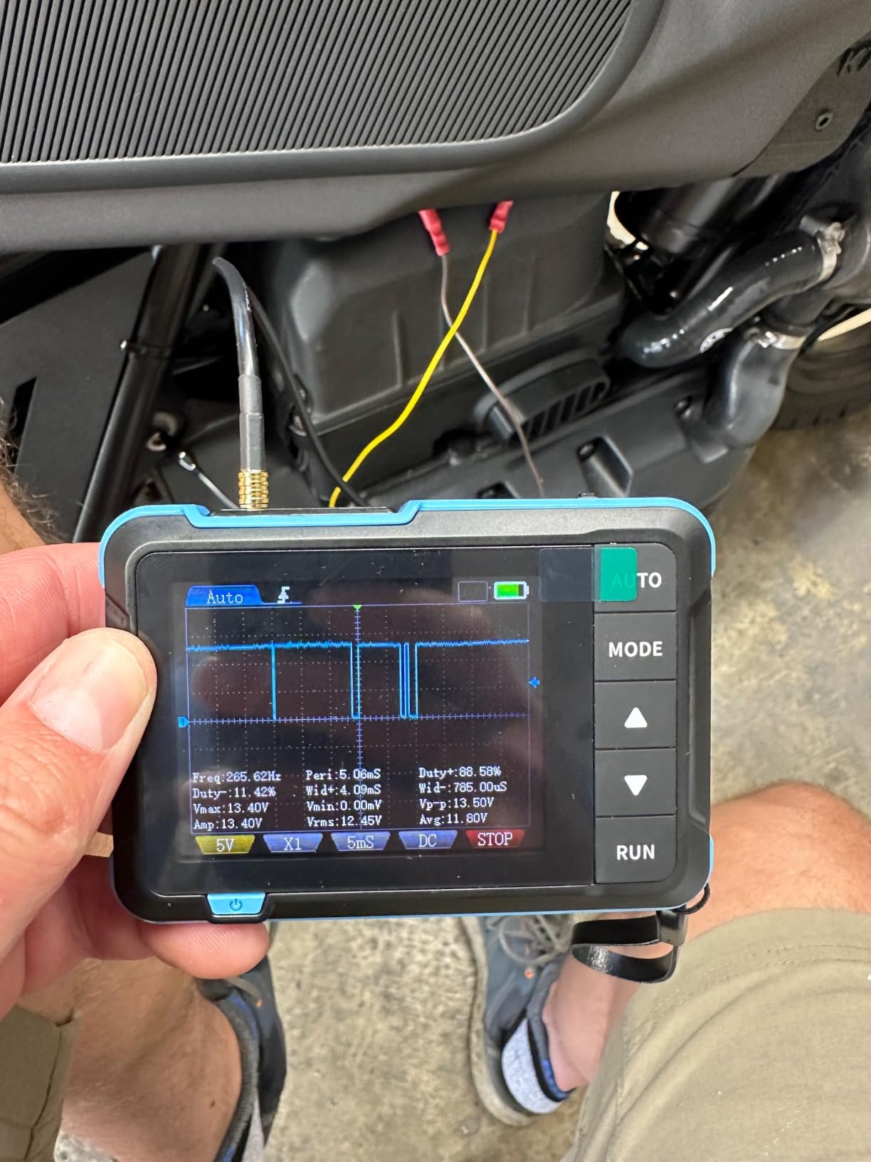 FNIRSI DSO153 2-in-1 1MHz Handheld Oscilloscope DDS Signal Generator | 5MS/s Sampling Automotive Oscilloscope with 2.8'' TFT, One-Click Auto, Trigger Function Auto/Nomal/Single for DIY Electronics customer photo 1