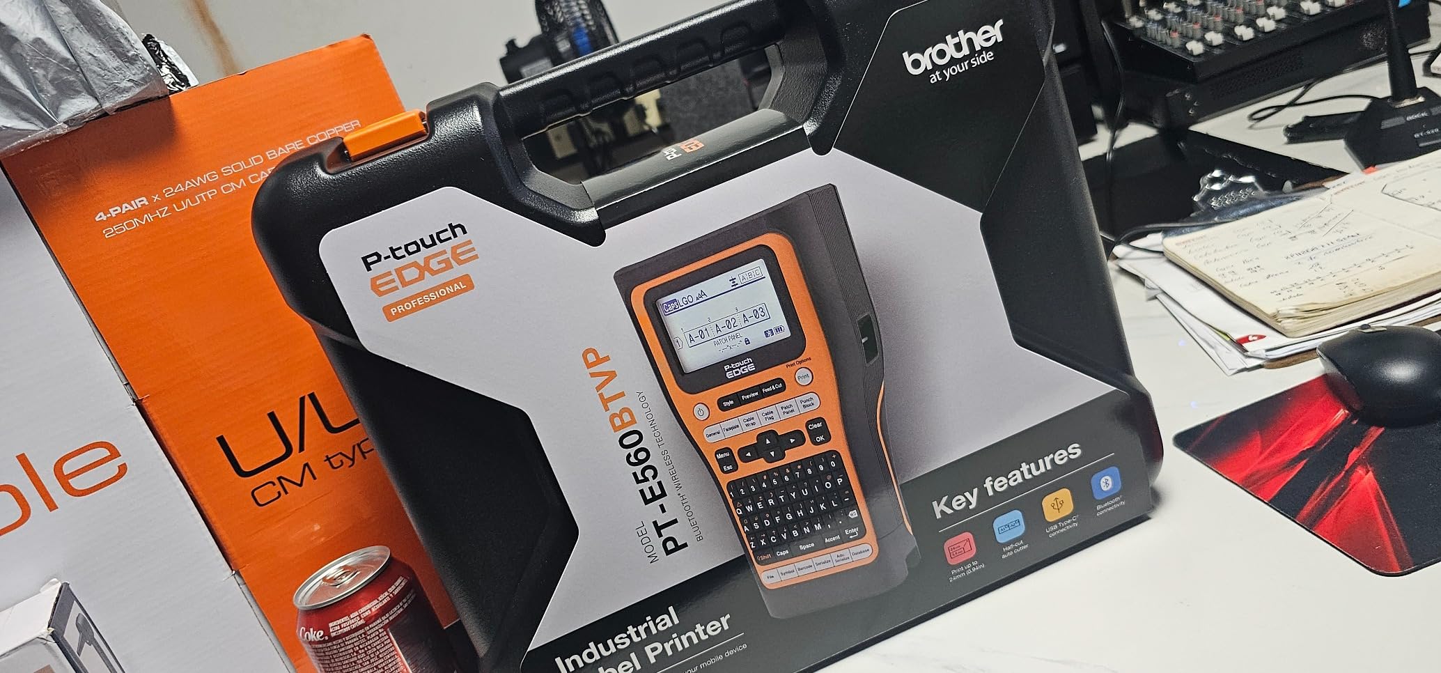 Brother PT-E560BT Industrial Label Printer Bluetooth Cutter customer photo 2