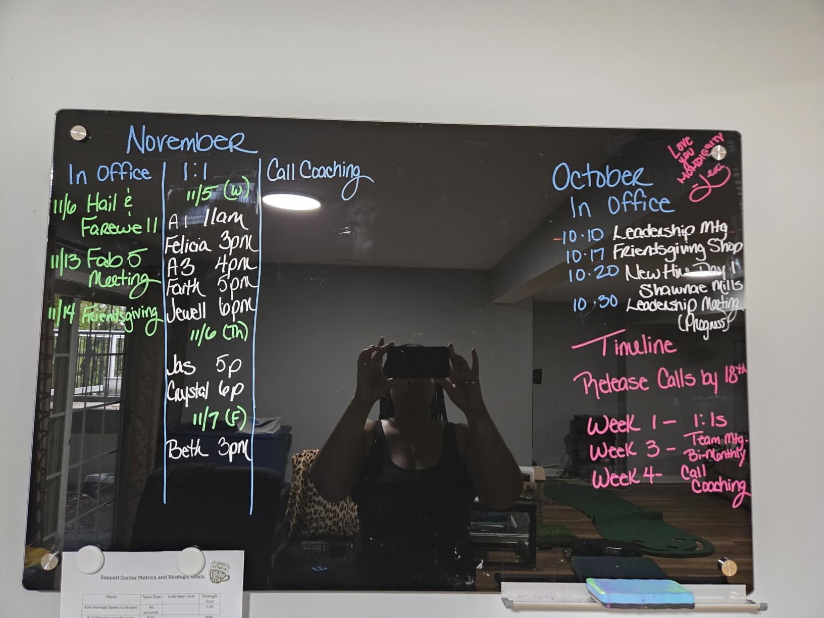 VEVOR Magnetic Glass Whiteboard, Dry Erase Board 36