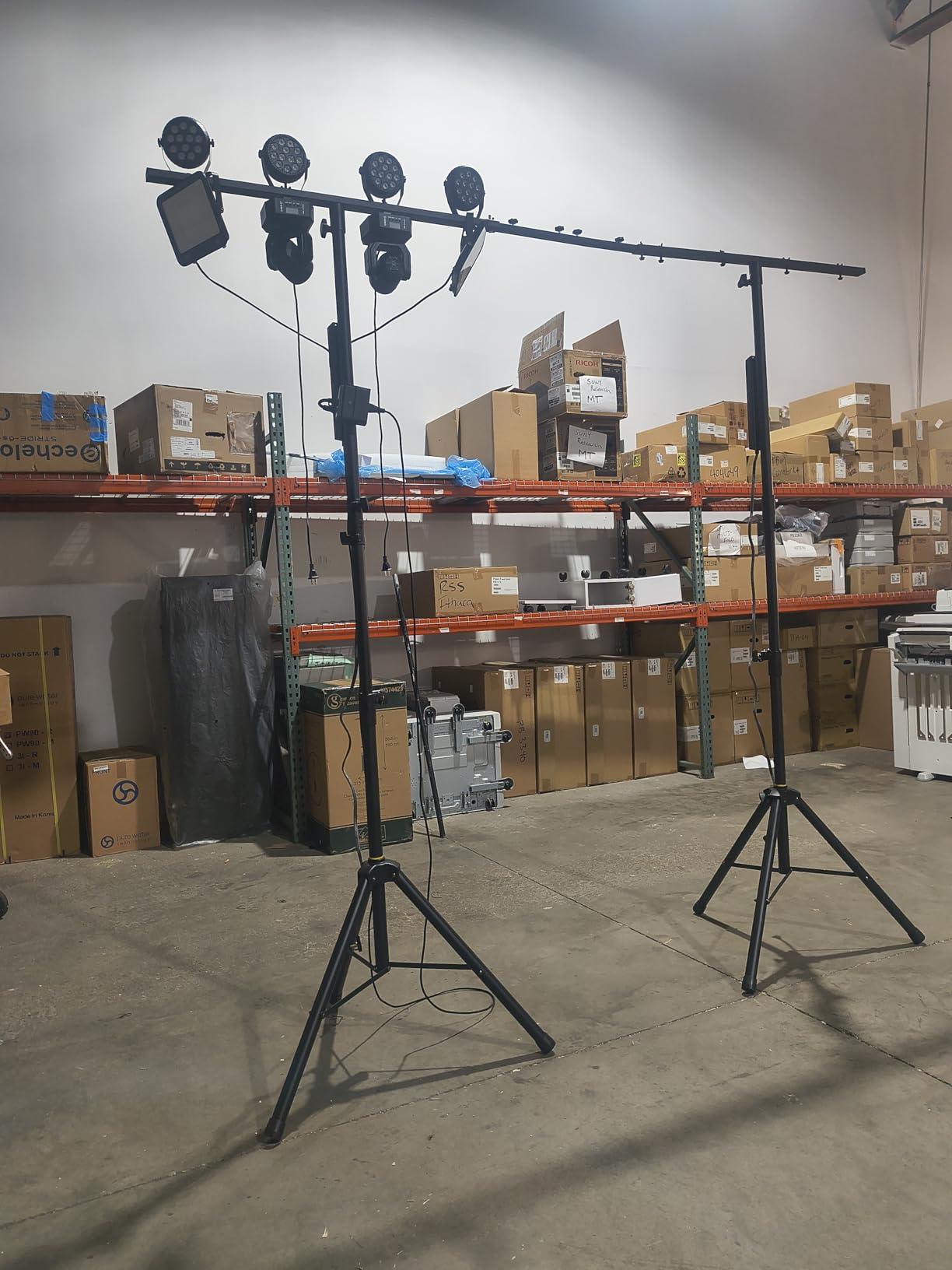 PPH-Sisy DJ Light Stand Heavy Duty Par Can Tripod T-Bar Stage Lights Stand Adjustable 39-100 Inch DJ Lighting Tripod Mount customer photo 2