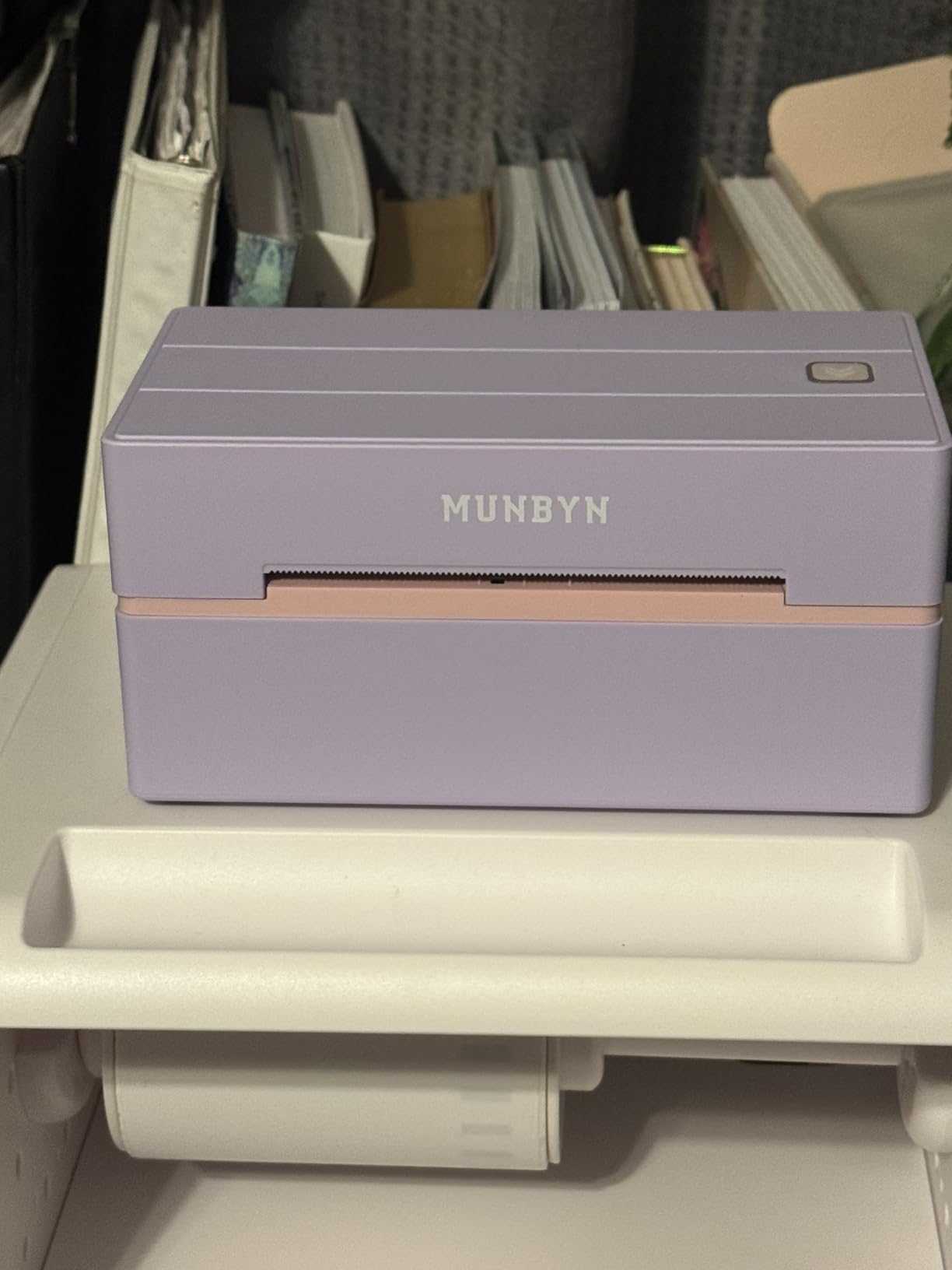 MUNBYN Bluetooth Thermal Label Printer, Wireless 4x6 Shipping Label Printer | Work for Shipping Packages Small Business Office or Home, Compatible with iPhone Android iPad Windows macOS Chrome customer photo 1