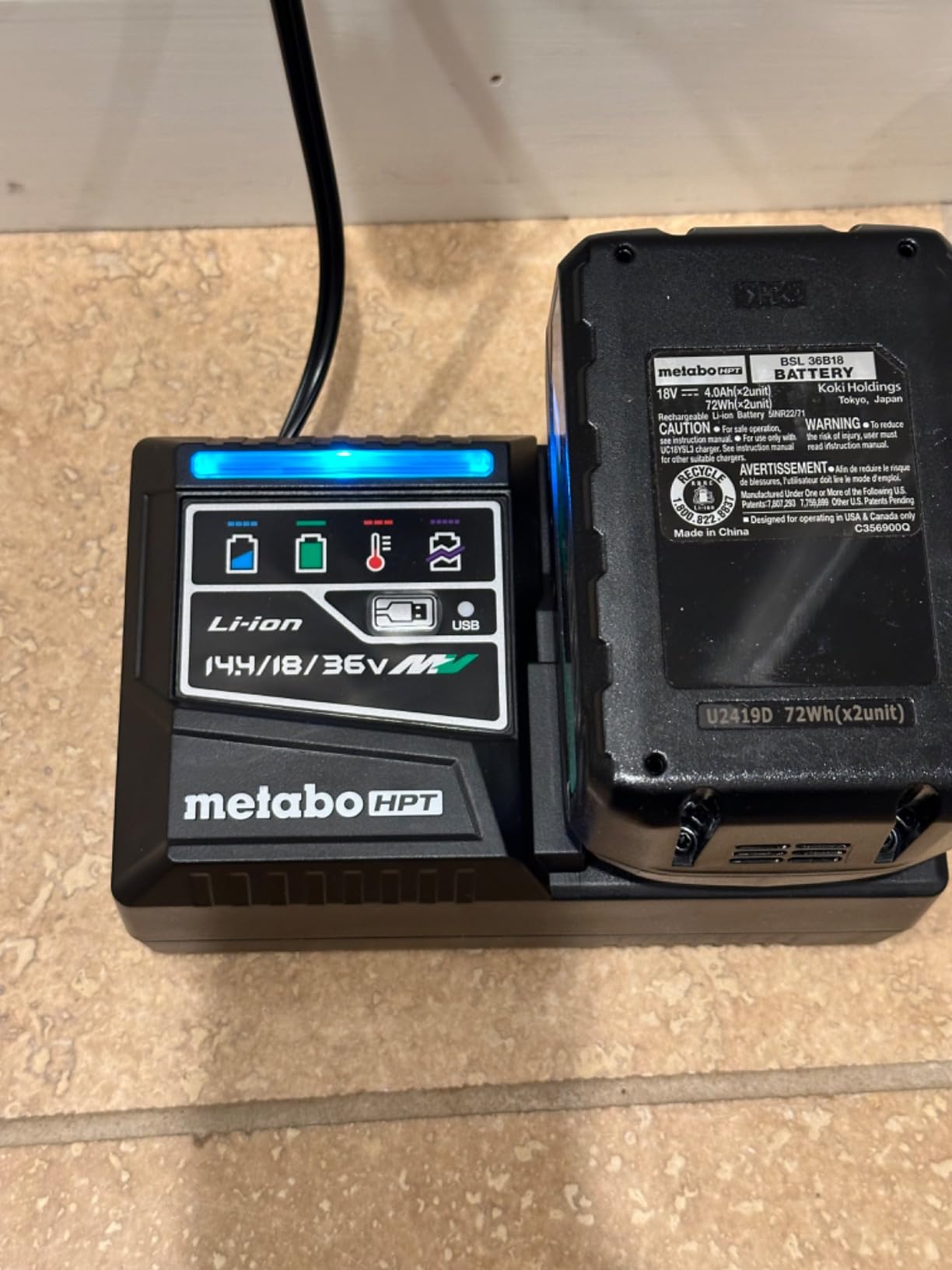 Metabo HPT 36V MultiVolt 6-1/2 inch Cordless Track Saw Kit, C3606DPA customer photo 1