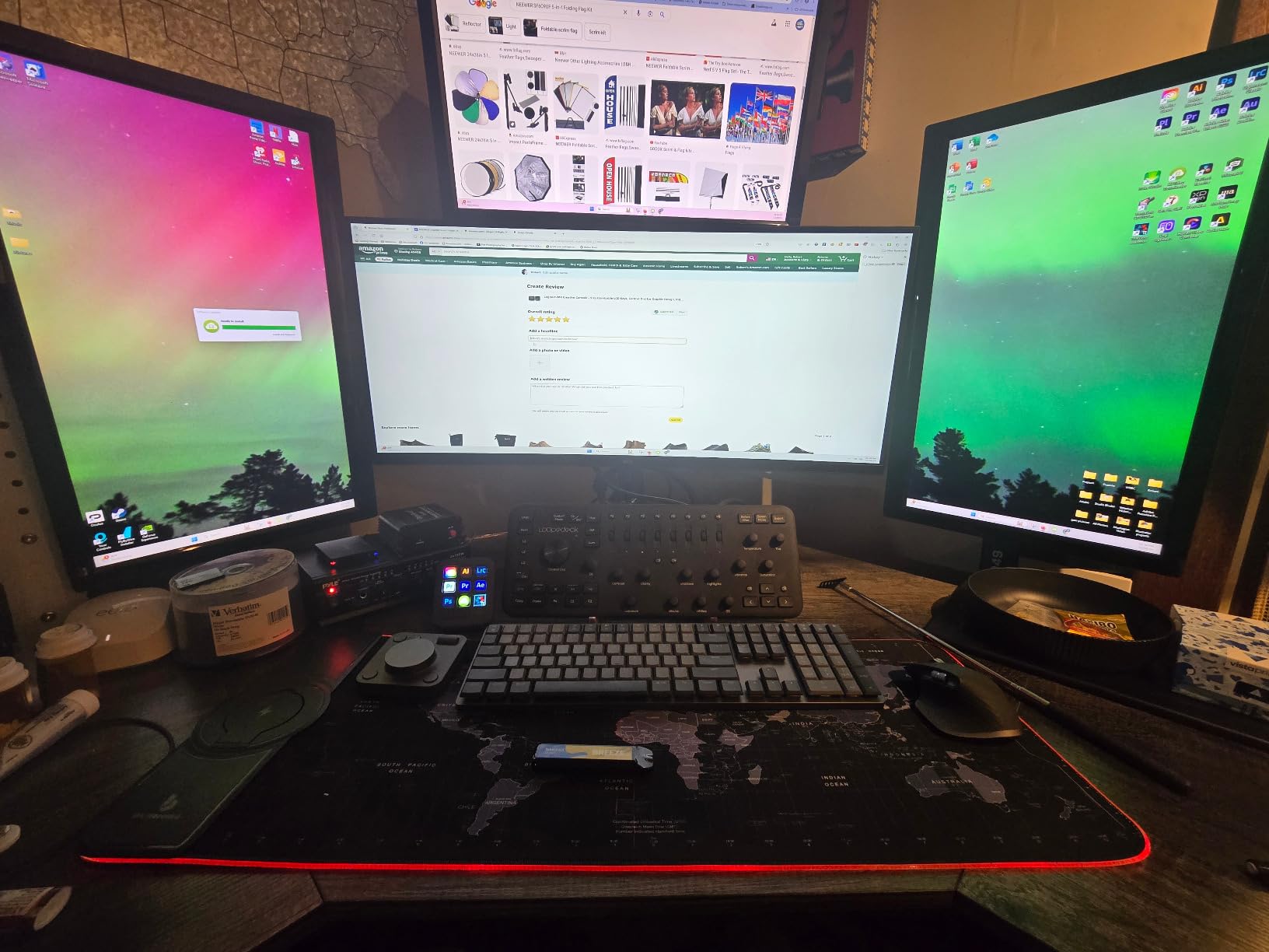 Logitech MX Creative Console, 9 Customizable LCD Keys, Stream Deck Accessories,Connectivity Technology USB-C, Control Dial for Graphic Design, Zoom, Spotify - Graphite, 3-Month Adobe Cloud Membership customer photo 2