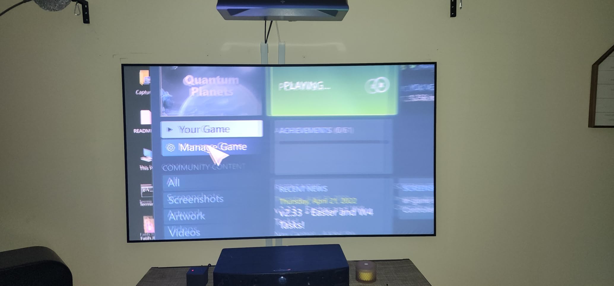 ALR Screen for UST Projector, 120