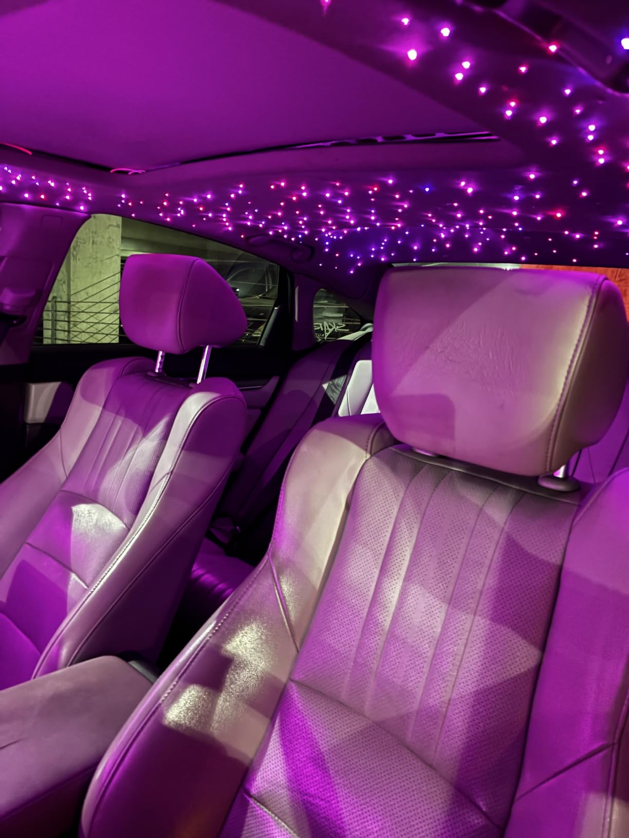 16W Car Home Starlight Headliner Kit, Twinkle & Sound Activate RGBW Fiber Optic Lights with APP & Remote Control, Star Lights for Ceiling Decoration, 300 pcs 9.8ft customer photo 1