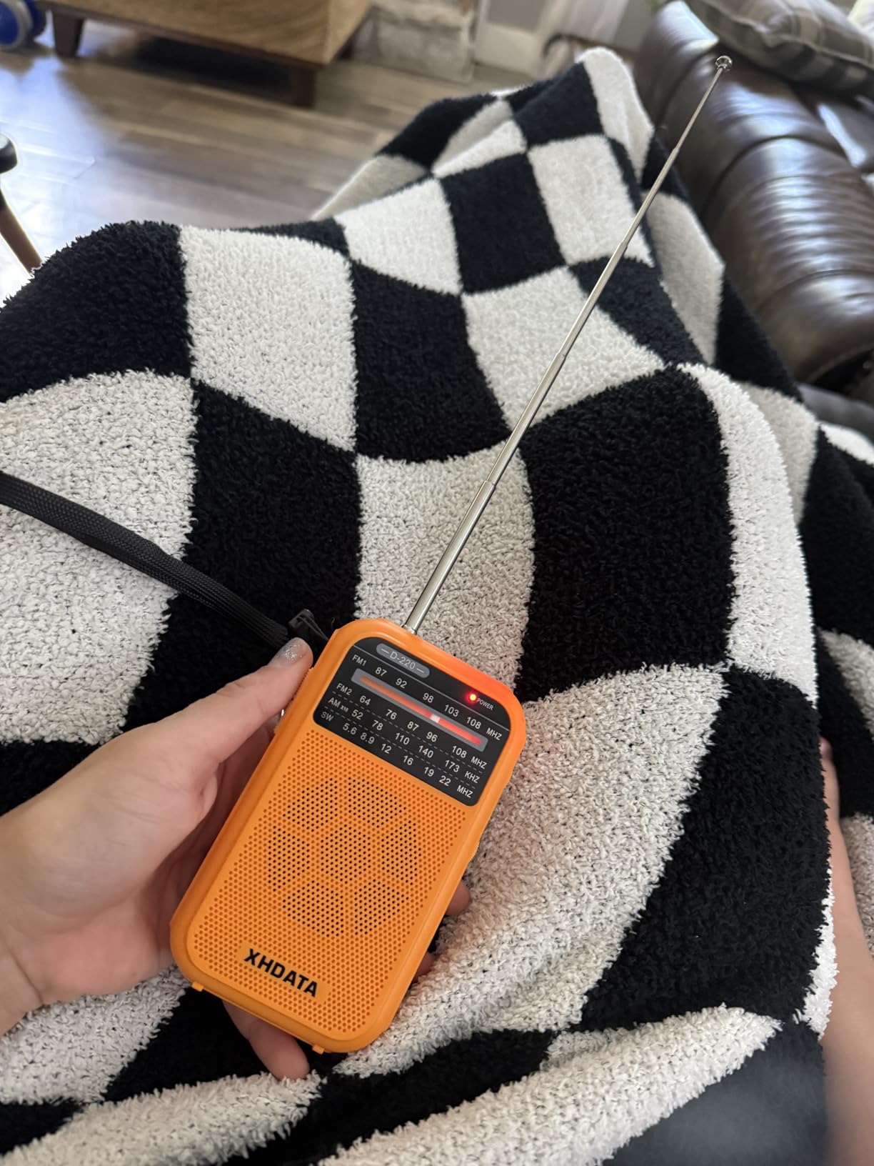 XHDATA D220 Portable Radio AM FM SW Shortwave Receiver Pocket Radio | 2AA Battery Operated, Transistor Radio with Excellent Reception for Gift, Family, Elder (Orange) customer photo 1