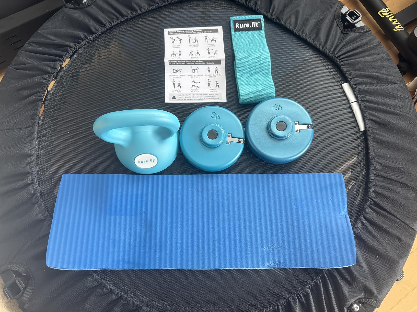 Adjustable Kettlebell | 5 lb - 12 lb | Kettlebell Weights Set for Home Gym | Full-Body Workouts, Strength Training, Weight Loss | Fabric Booty Band | Beginners & Women customer photo 1