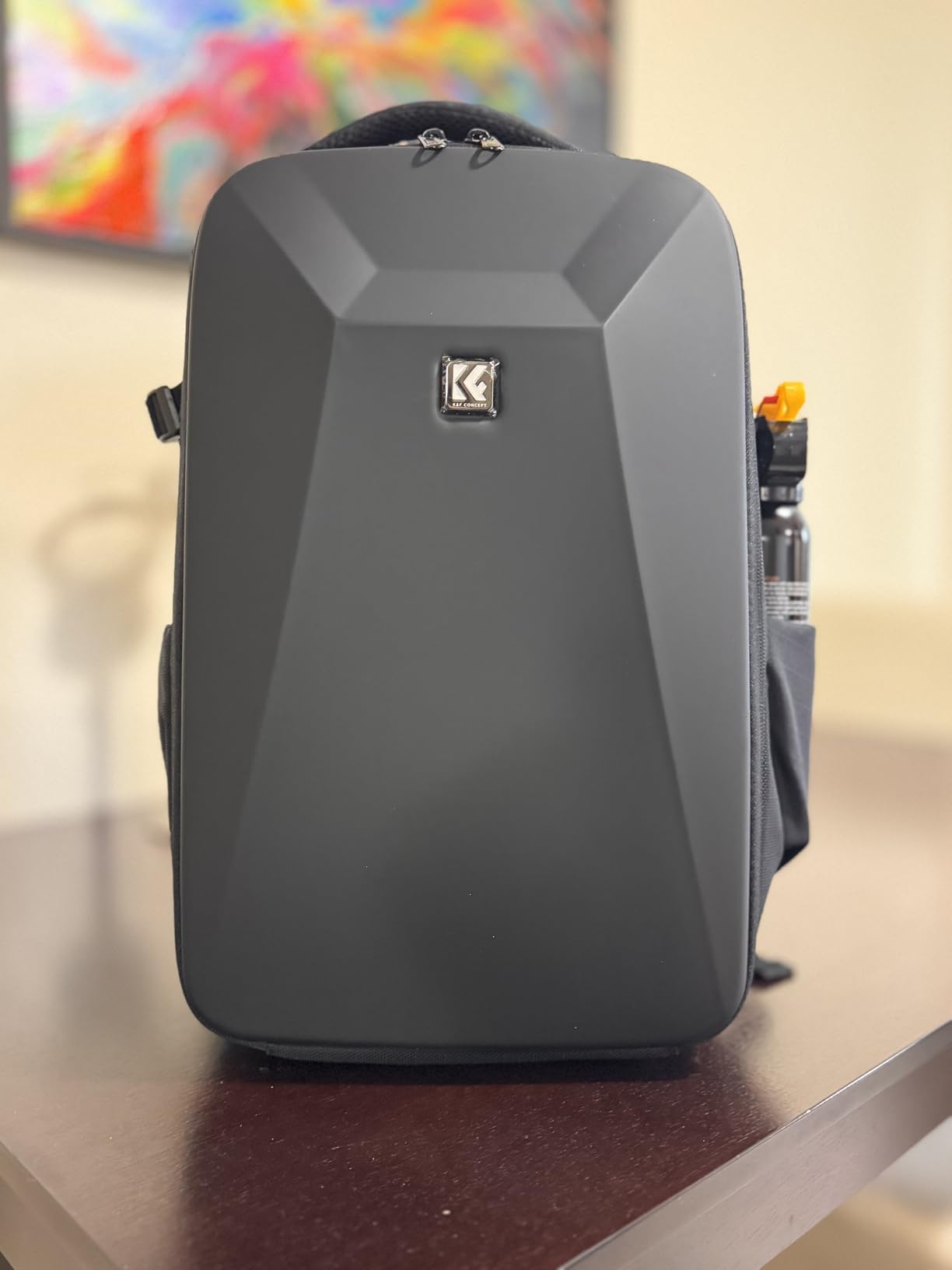 K&F CONCEPT Camera Backpack,Hardshell Photography DSLR Camera Bag with 15-15.6 Inch Laptop Compartment Waterproof Hard Shell Camera Case Compatible with Canon/Nikon/Sony/DJI Mavic Drone customer photo 1
