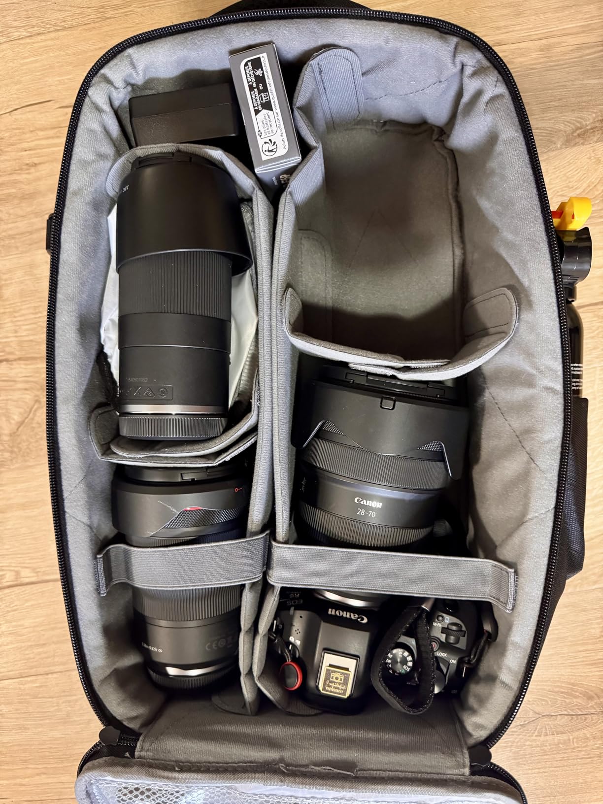 K&F CONCEPT Camera Backpack,Hardshell Photography DSLR Camera Bag with 15-15.6 Inch Laptop Compartment Waterproof Hard Shell Camera Case Compatible with Canon/Nikon/Sony/DJI Mavic Drone customer photo 2