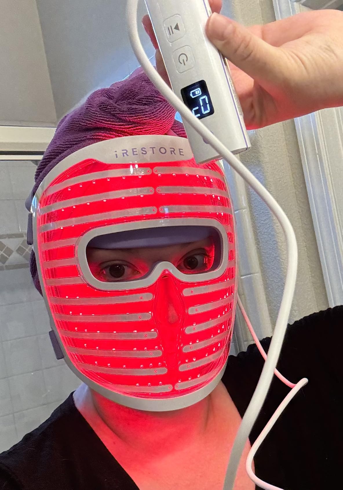 LED Face Mask for Youthful Skin, Red Light Therapy for Face, Red, Blue & Infrared Therapy for Wrinkles, Fine Lines, Dark Spots with 360 LEDs, Skincare Device for Women & Men customer photo 2