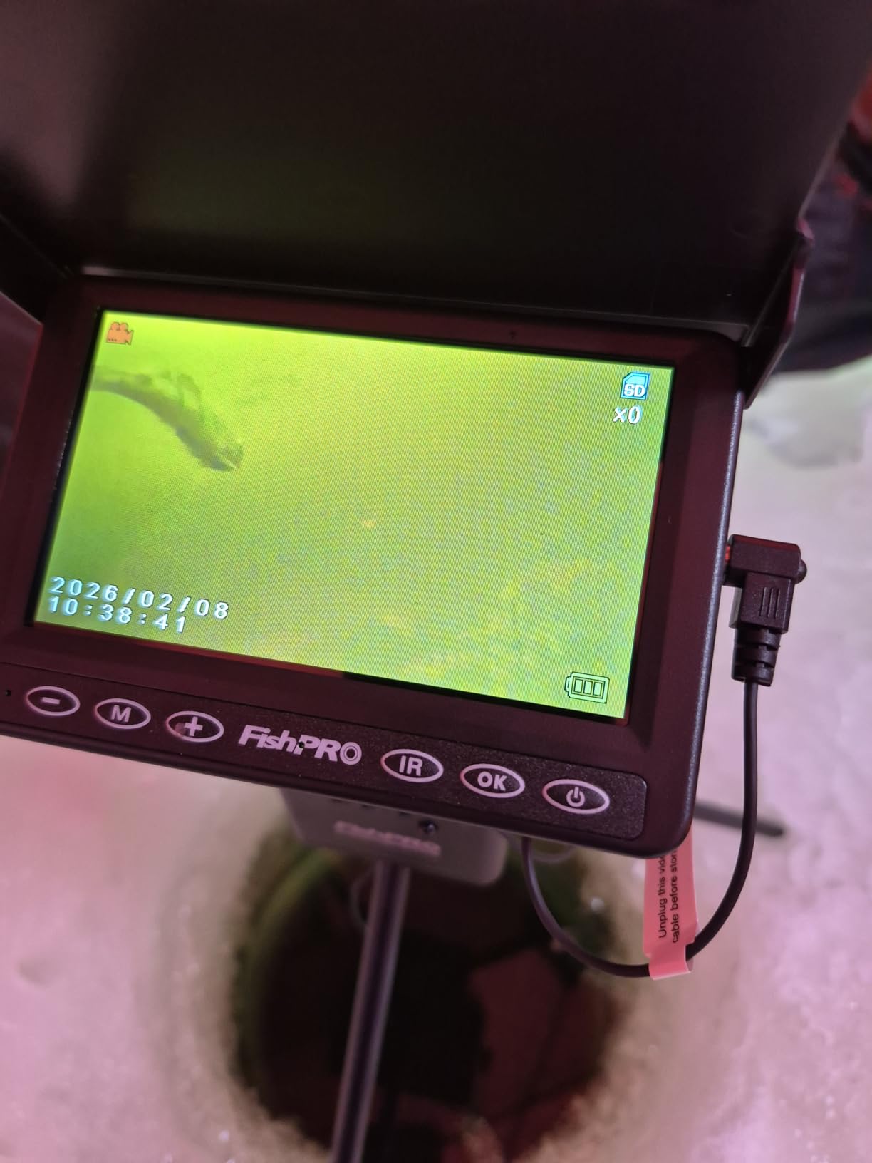 FishPRO 2026 Upgrade Underwater Fishing Camera 4.3'' Ice Fishing Camera Underwater, 1000TVL, Ice Fish Finder for Boat Fish w/IR/USB-C/5,000mAh/65ft customer photo 1
