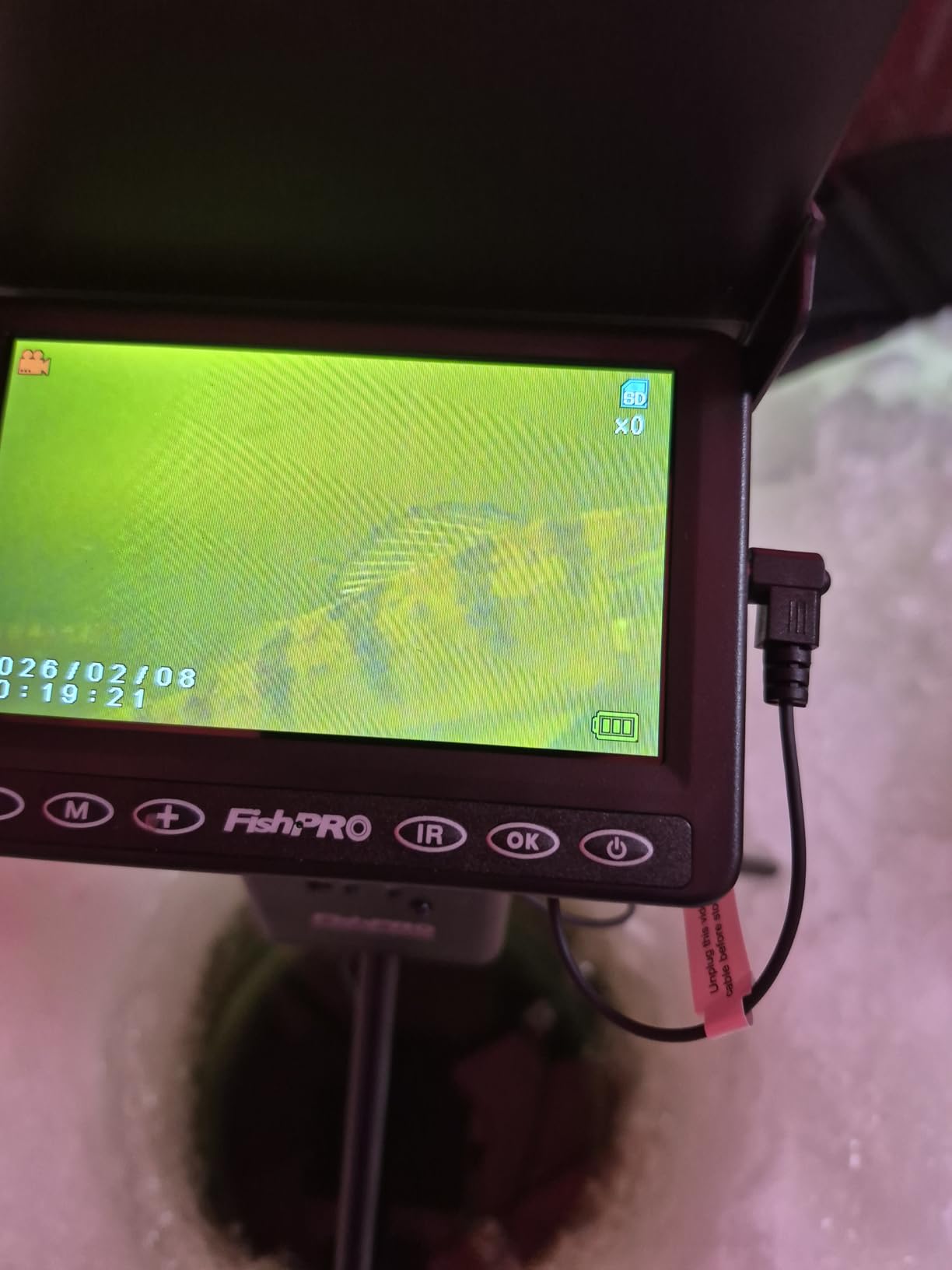 FishPRO 2026 Upgrade Underwater Fishing Camera 4.3'' Ice Fishing Camera Underwater, 1000TVL, Ice Fish Finder for Boat Fish w/IR/USB-C/5,000mAh/65ft customer photo 2