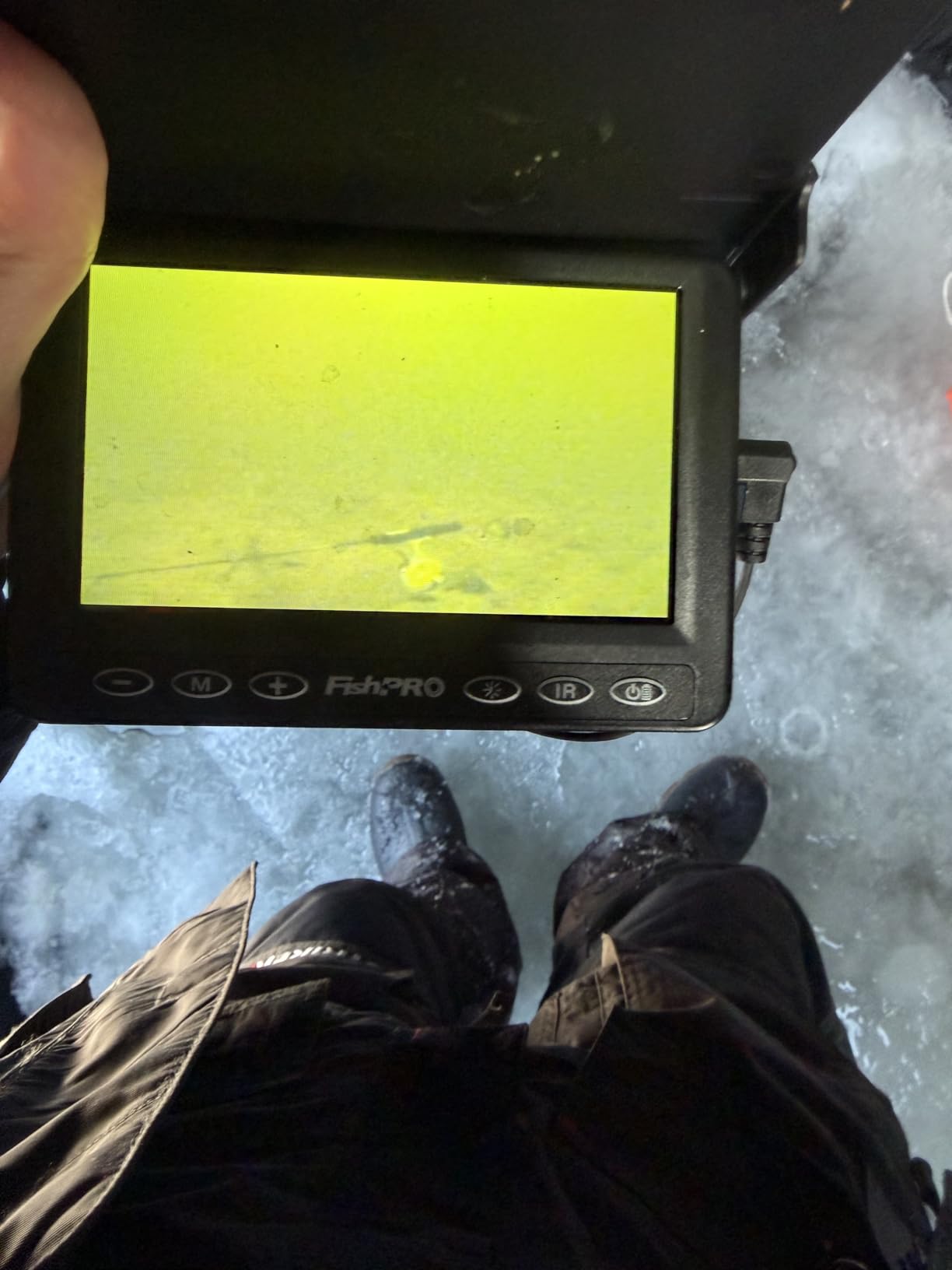 FishPRO 2026 Upgrade The PRO in Underwater Fishing Camera 4.3'' Ice Fishing Camera, 1000TVL, Ice Fish Finder for Boat Fish w/IR/USB-C/5,000mAh/66ft customer photo 2