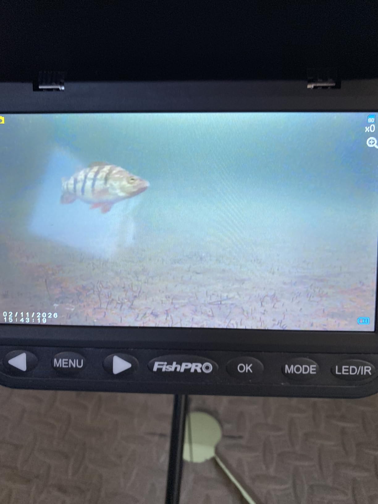 [FishPRO 2026 Upgrade] NO.1 HD 1080P Underwater Fishing Camera 7''IPS w/DVR-32GB, Ice Fishing Camera w/10,000mAh, Fish Finder Camera for Ice Lake Boat Fishing w/USB-C, LED+IR, 83ft customer photo 1