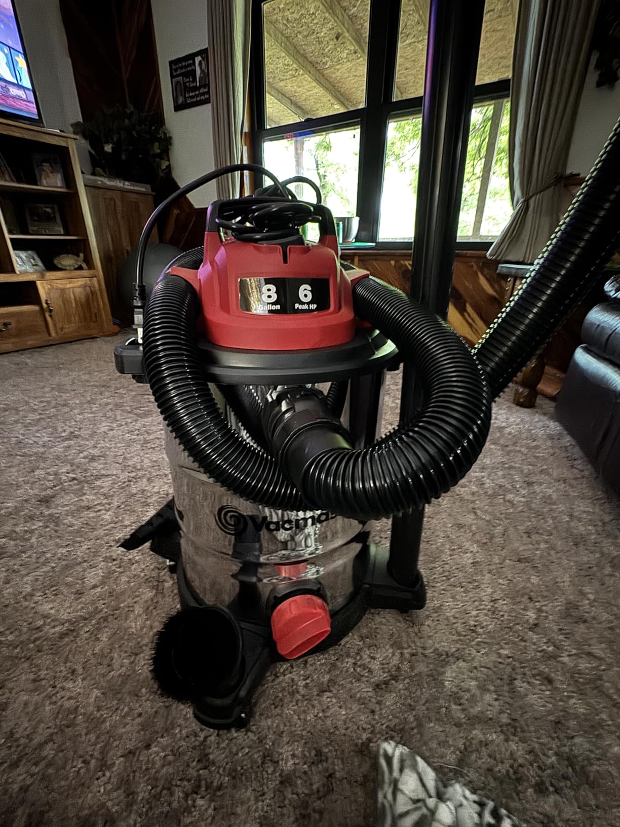 Vacmaster VOC812SF 1101 8-Gal 6 Peak HP Stainless Steel Wet/Dry Vac Red customer photo 1