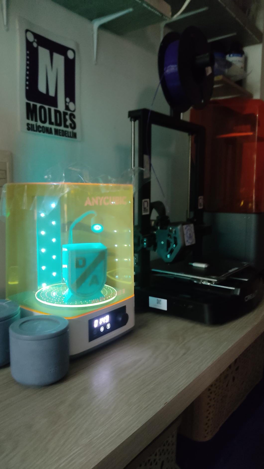 ANYCUBIC Wash and Cure Station 3.0, Washing Size of 165 x 100 x 180 mm | Post-Process for Most LCD/SLA/MSLA/DLP Resin 3D Printer, Detergent Saving & Dual Cleaning and Curing Models customer photo 2