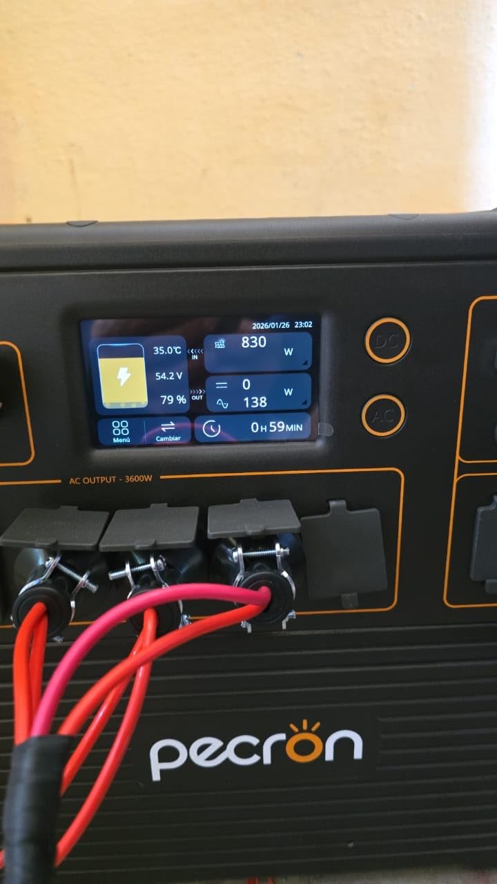 PECRON Portable Power Station E3600LFP, 3072Wh, 5x3600W AC Outlets, LiFePO4 Battery Backup, Solar Generator for Home Use, RV, Camping customer photo 1