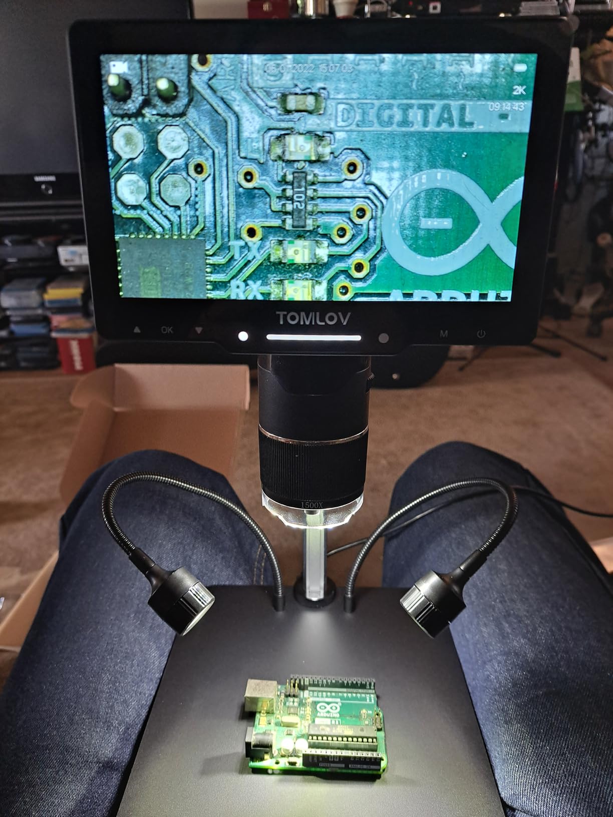 TOMLOV TriL110 3-Lens Digital Microscope: 10.1