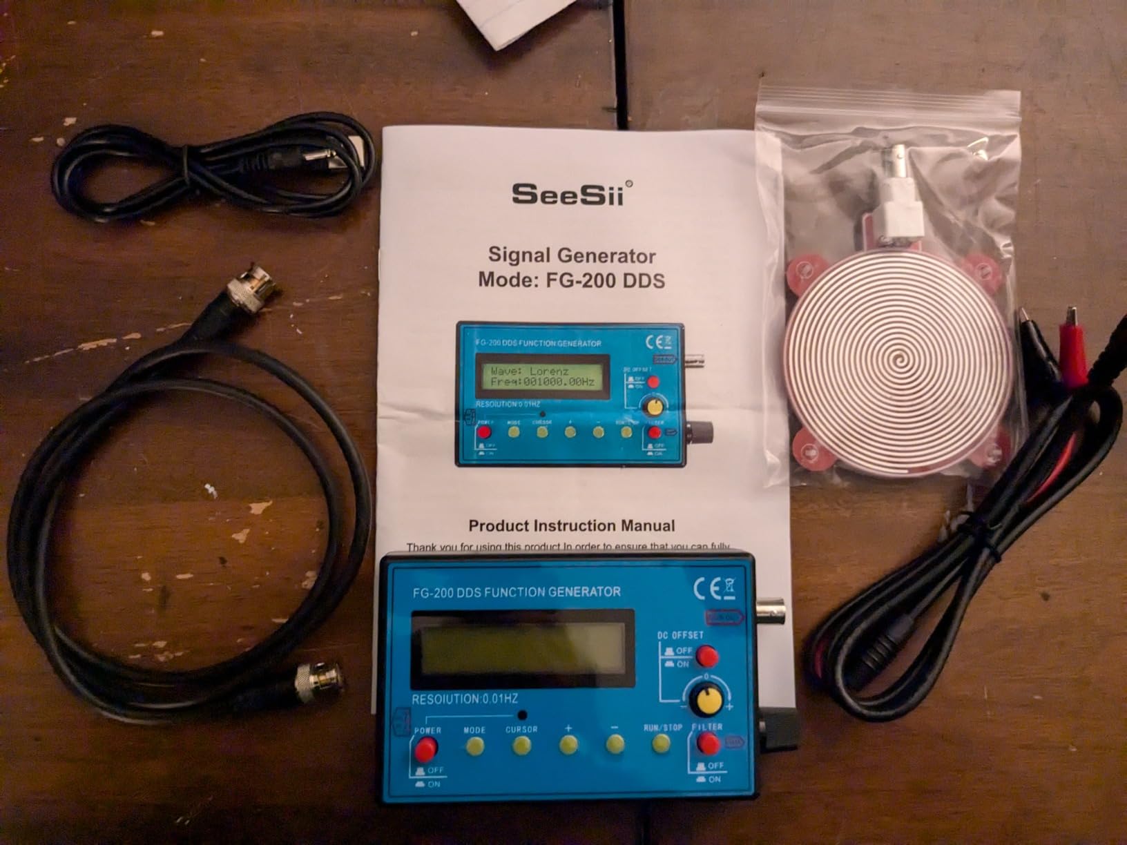 SEESII 1Hz-500kHz DDS Signal Generator with Schumann Resonator | Portable Multifunction Waveform Generator, AC/DC Power, for Oscilloscope Calibration, Audio Testing & Stress Testing customer photo 2
