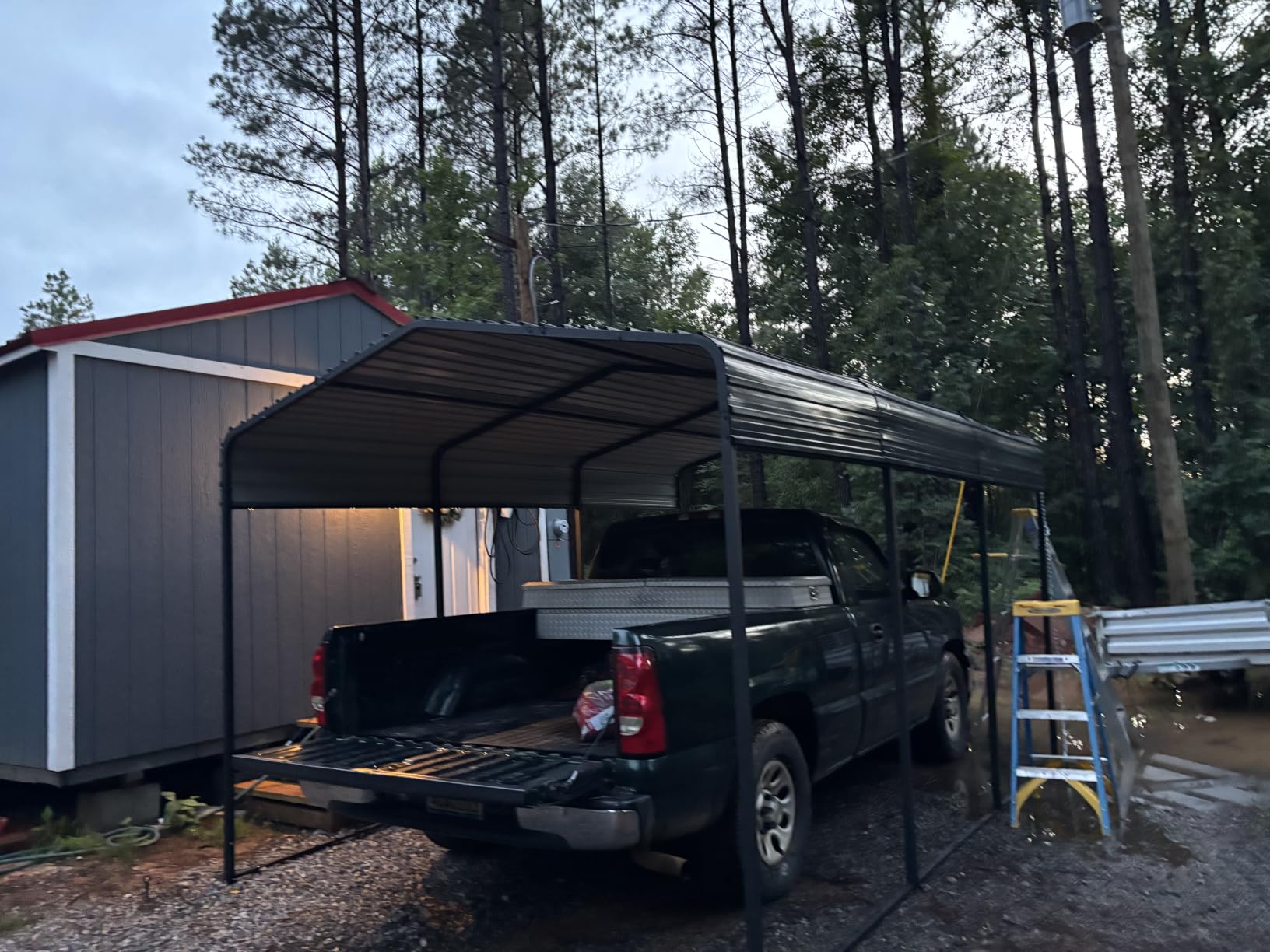 NUGRIART Metal Carport 10 x 15 FT with Heavy Duty Frame & Galvanized Steel Roof, Metal Car Garage, Sturdy Canopy Shelter for Car, Truck, Pickup, SUV, Tractor, and Boat customer photo 2