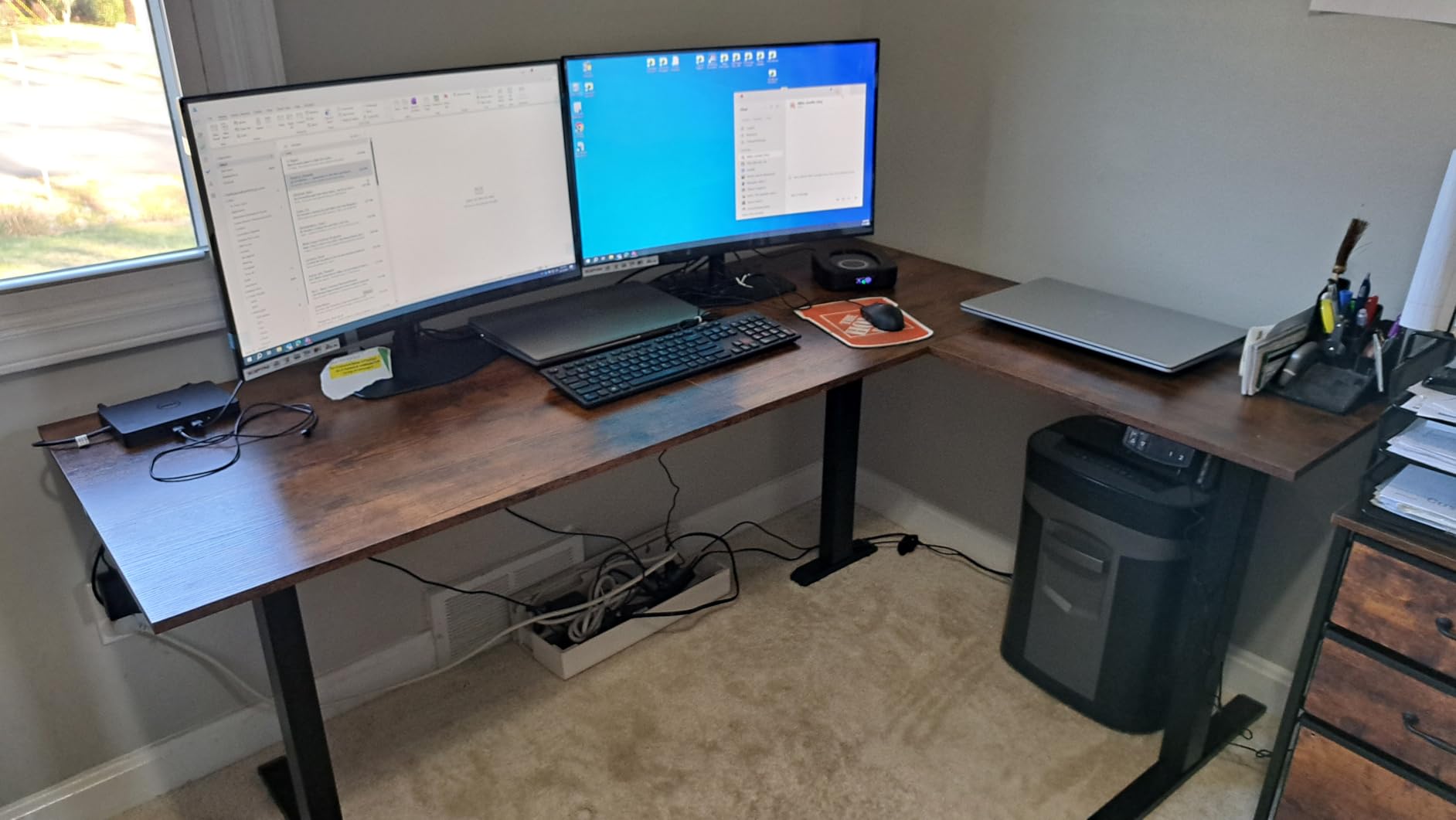 Kado 2-Pack Dual 27 inch Curved 1500R 1920x1080 75Hz FHD Computer Monitor, Dual Monitor Setup HDMI Office Gaming Hybrid, VESA Wall Mount Arm Mount Built-in Speakers customer photo 2